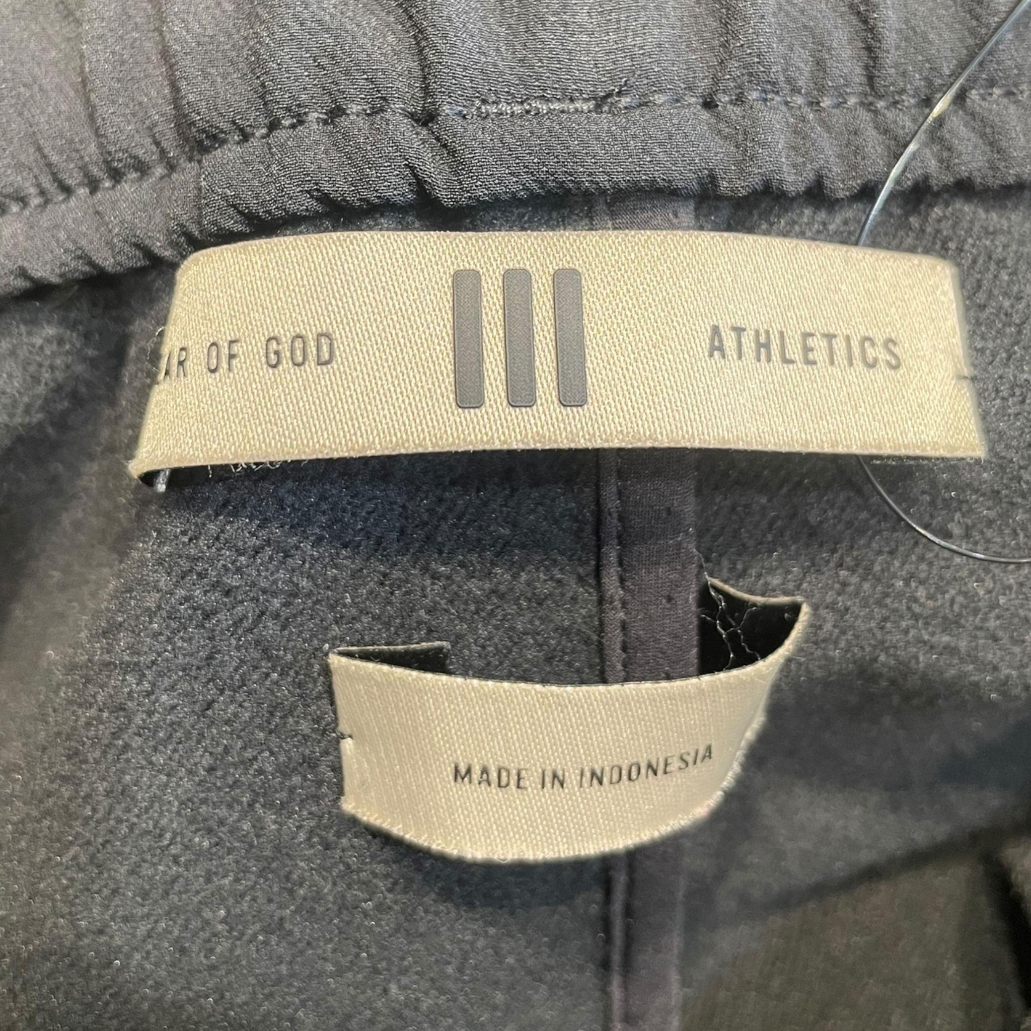adidas/FEAR OF GOD/Pants/S/Polyester/BLK/STRAIGHTLEG POLY PANTS view 3