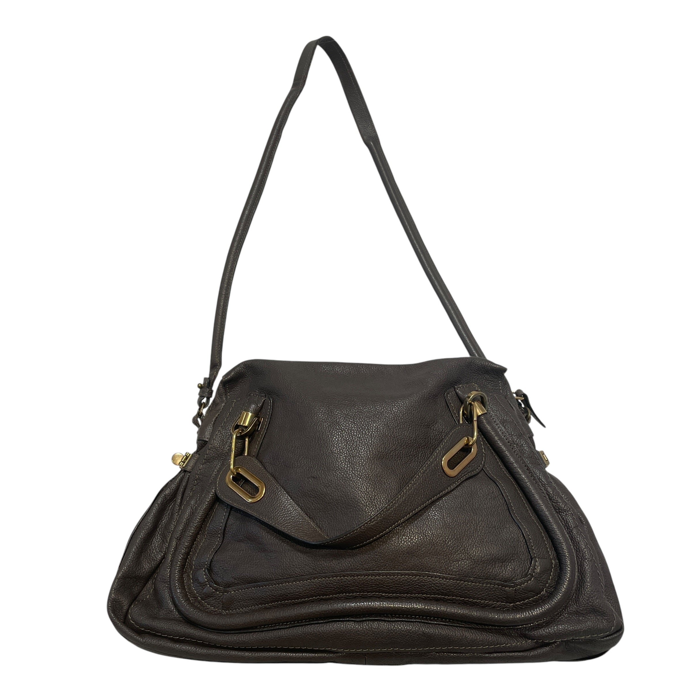 Chloe/Hand Bag/Leather/GRY/Paraty Large view 2