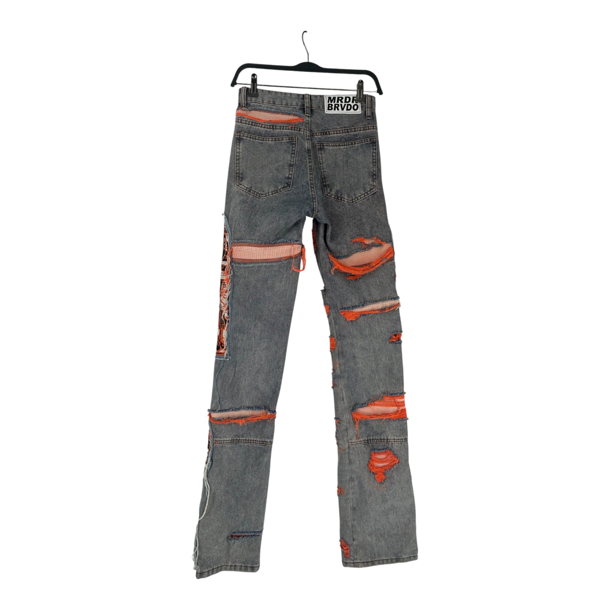 WHO DECIDES WAR/Bootcut Pants/24/Cotton/BLU/ORANGE STAINED GLASS view 2