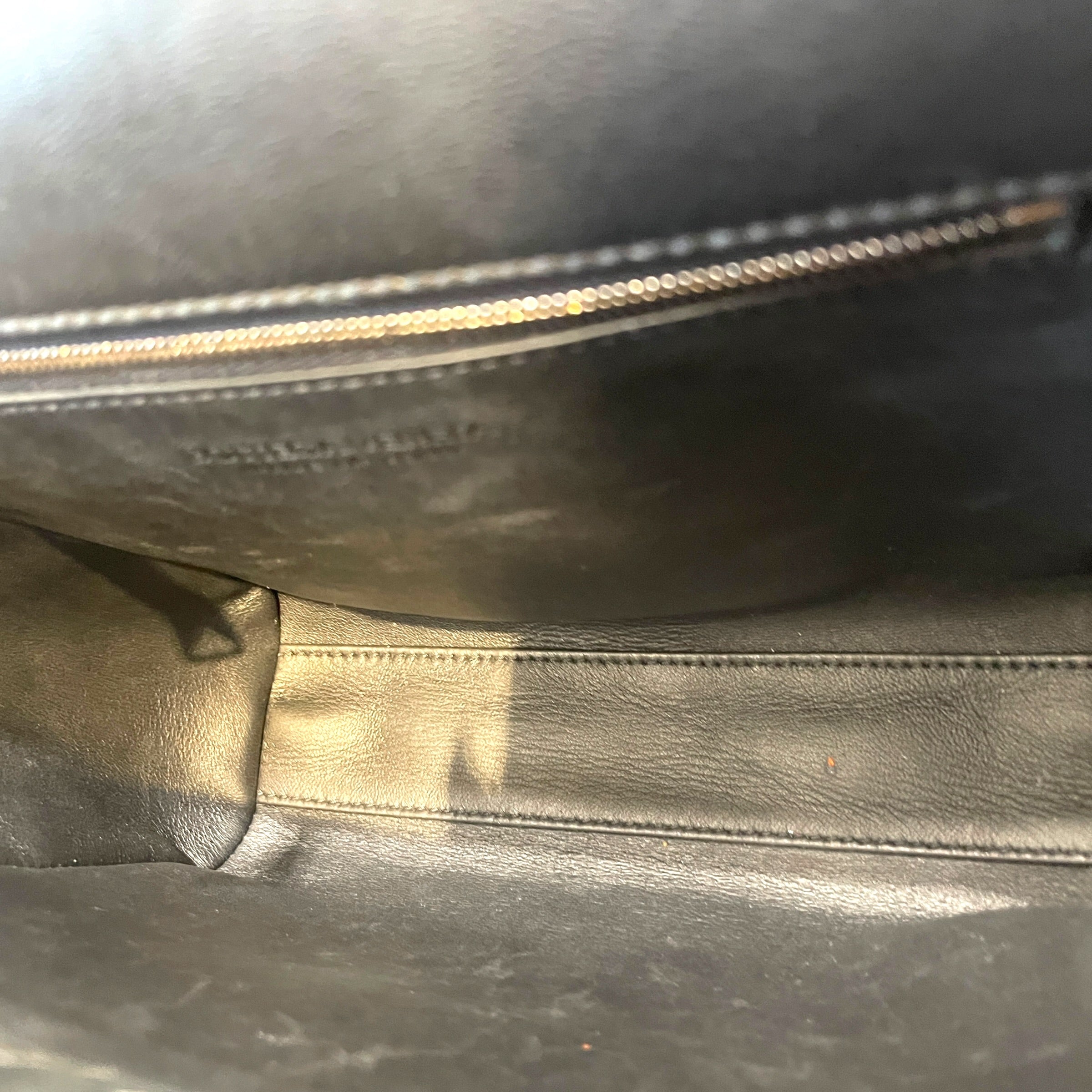 BOTTEGA VENETA/Cross Body Bag/Animal Pattern/Velour/BLK/Tufting Triangle Flap view 4