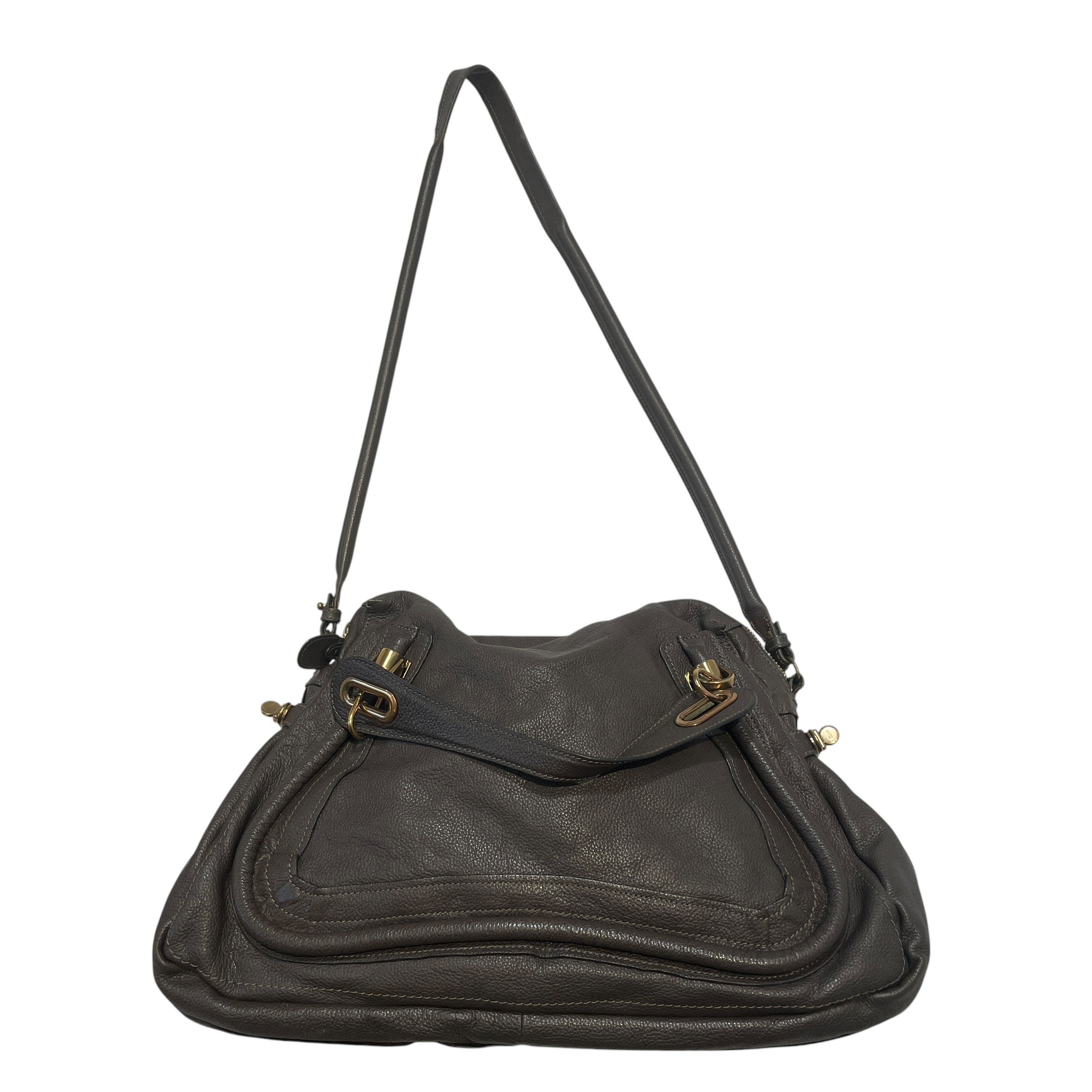 Chloe/Hand Bag/Leather/GRY/Paraty Large view 1