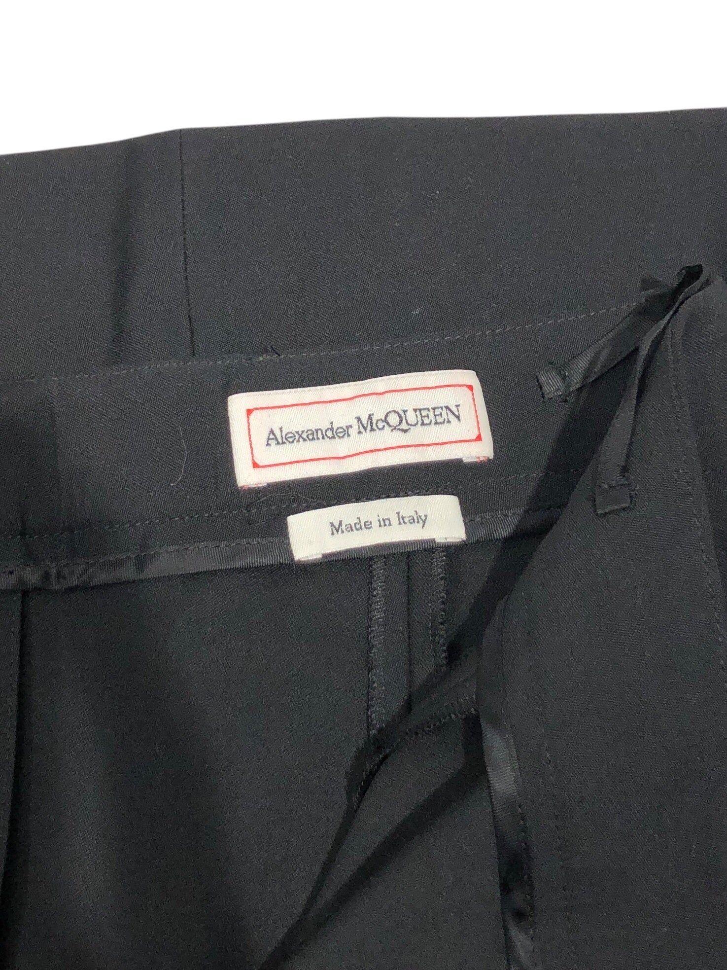 Alexander McQueen/Bootcut Pants/38/Wool/BLK/ view 3