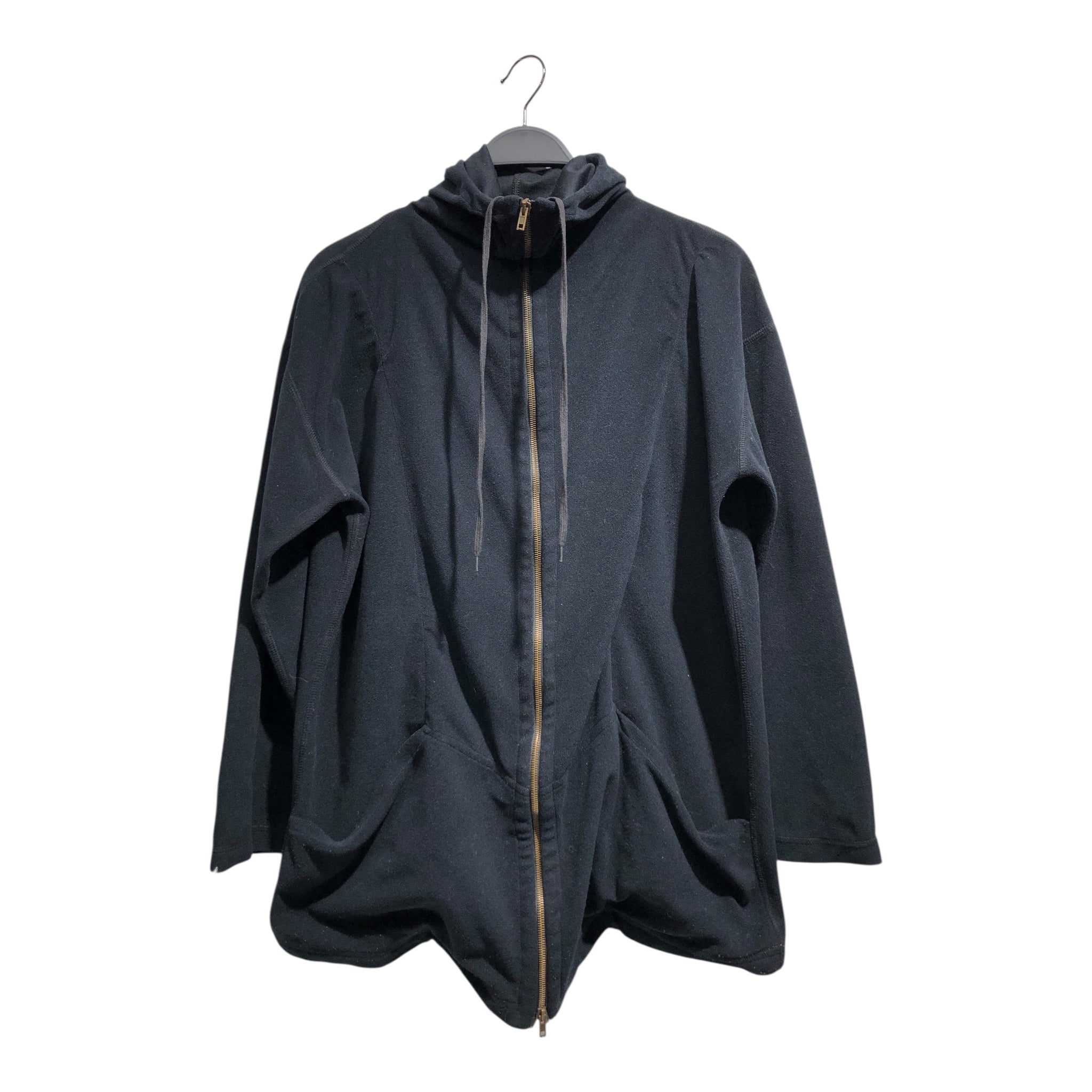 Jean Paul Gaultier/Hoodie/L/BLK/MAILLE FUZZI ZIP W/SILK LINING view 1