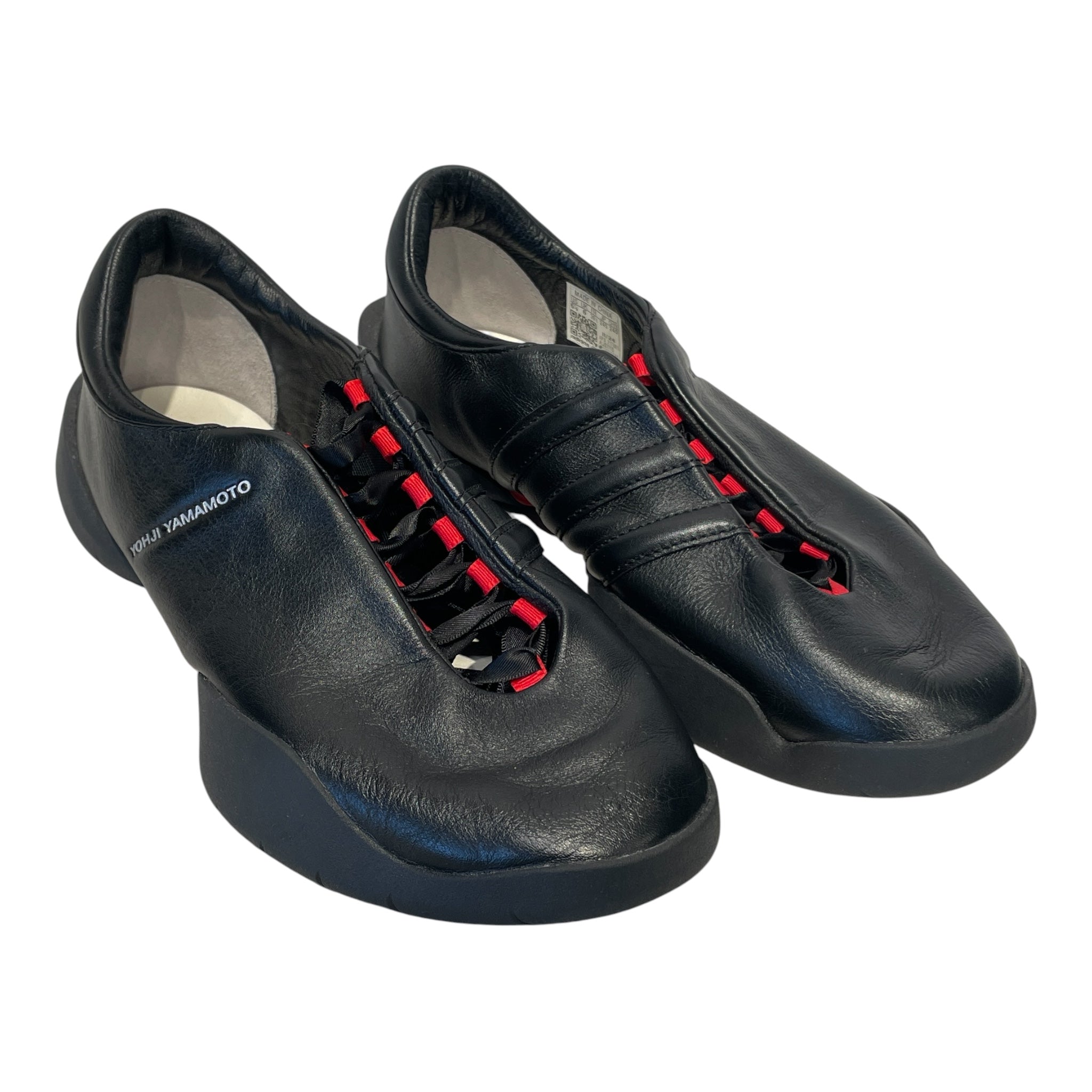 YOHJI YAMAMOTO/Flat Shoes/US 6.5/Leather/BLK/REGU LACE UP MARY JANE view 1