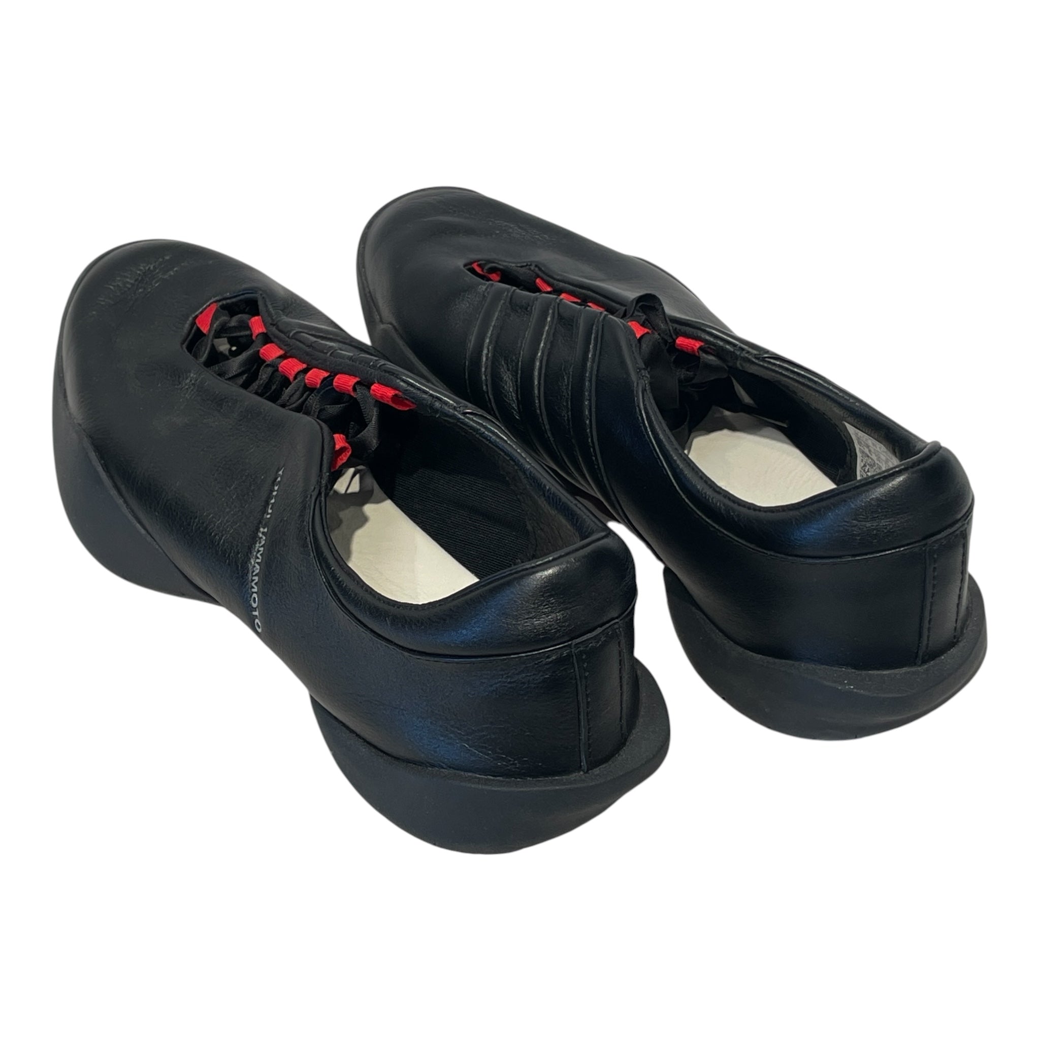 YOHJI YAMAMOTO/Flat Shoes/US 6.5/Leather/BLK/REGU LACE UP MARY JANE view 2