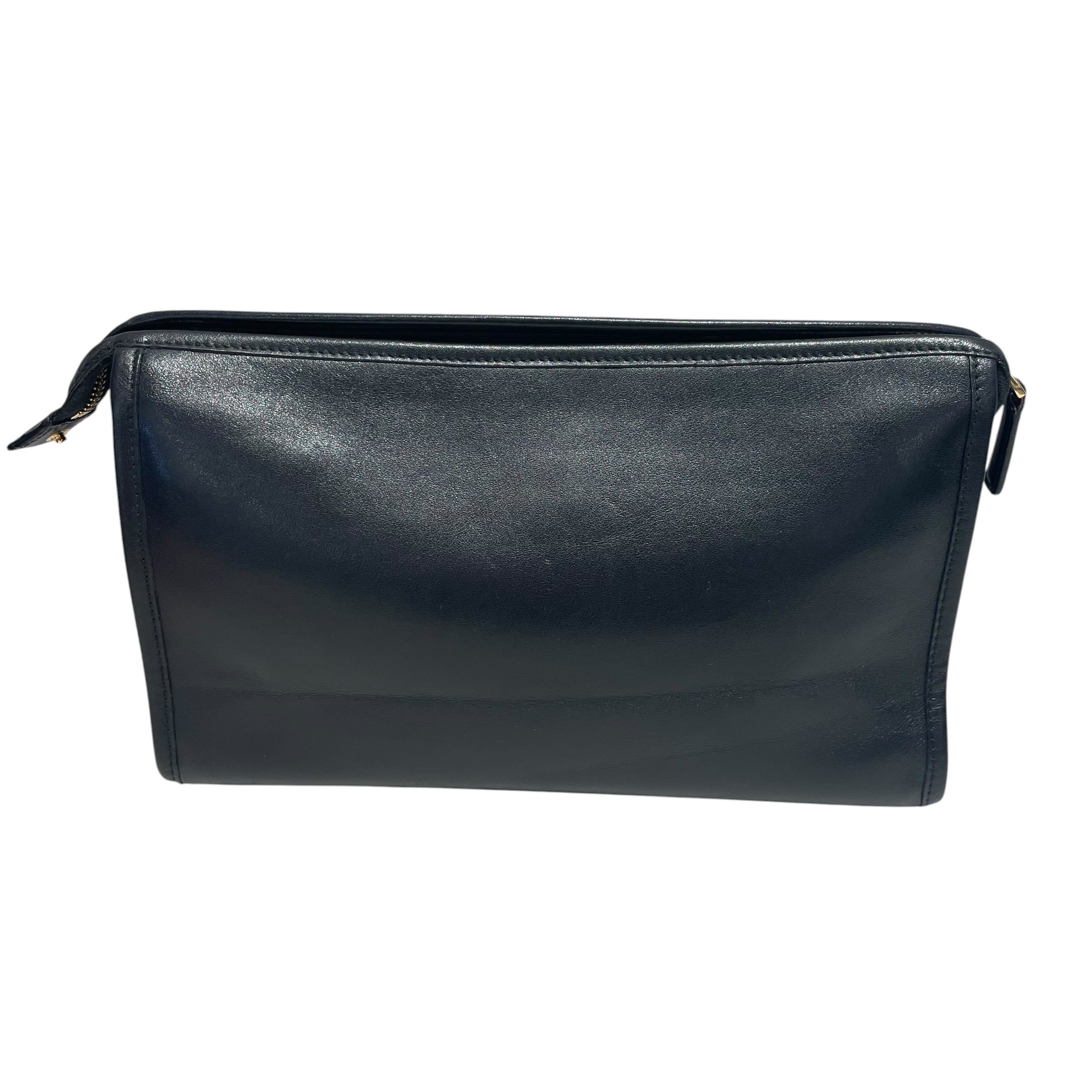 GUCCI/Pouch/Leather/BLK/maurem clutch view 2