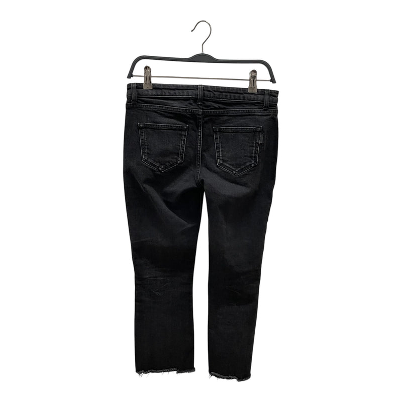 SAINT LAURENT/Pants/25/Denim/BLK/cut at bottom