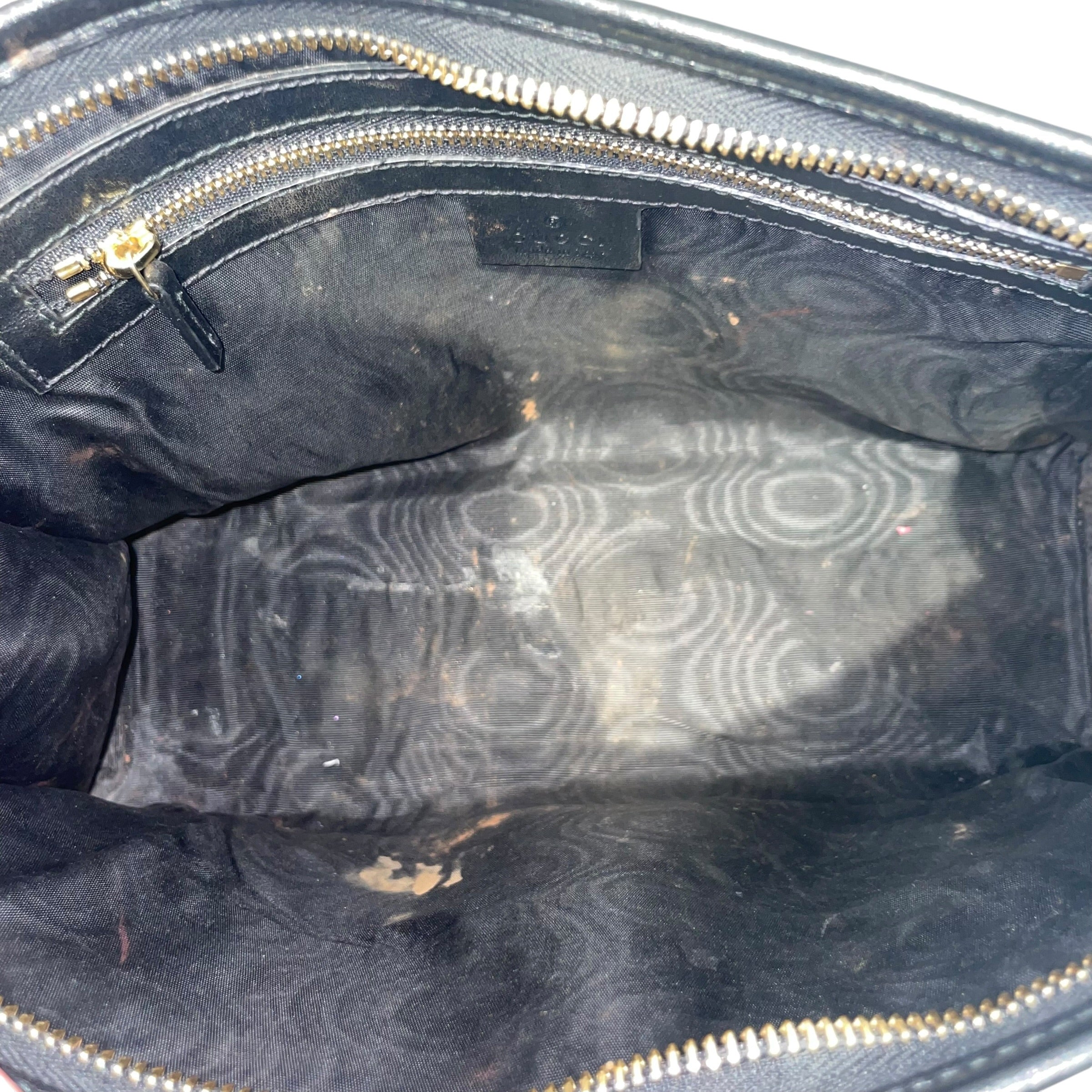 GUCCI/Pouch/Leather/BLK/maurem clutch view 4