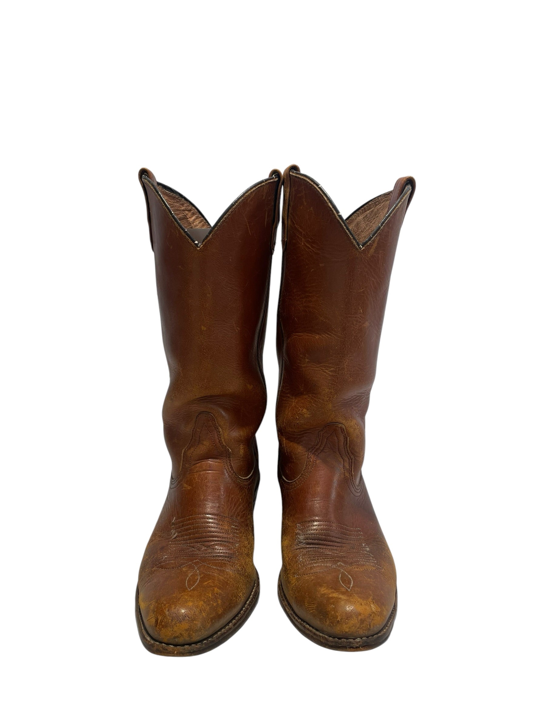 FIRELLI/Shoes/US 9/Leather/BEG/vintage cowboy boots view 1