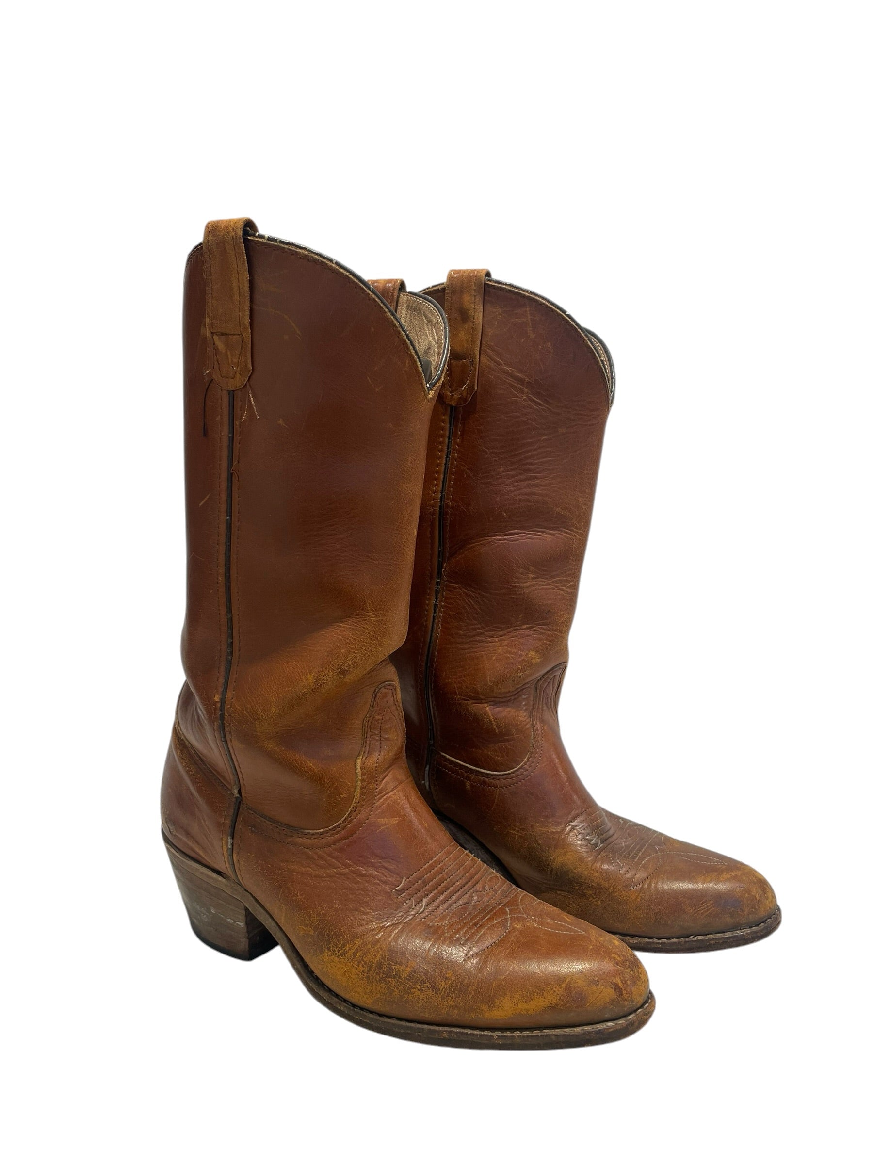 FIRELLI/Shoes/US 9/Leather/BEG/vintage cowboy boots view 2