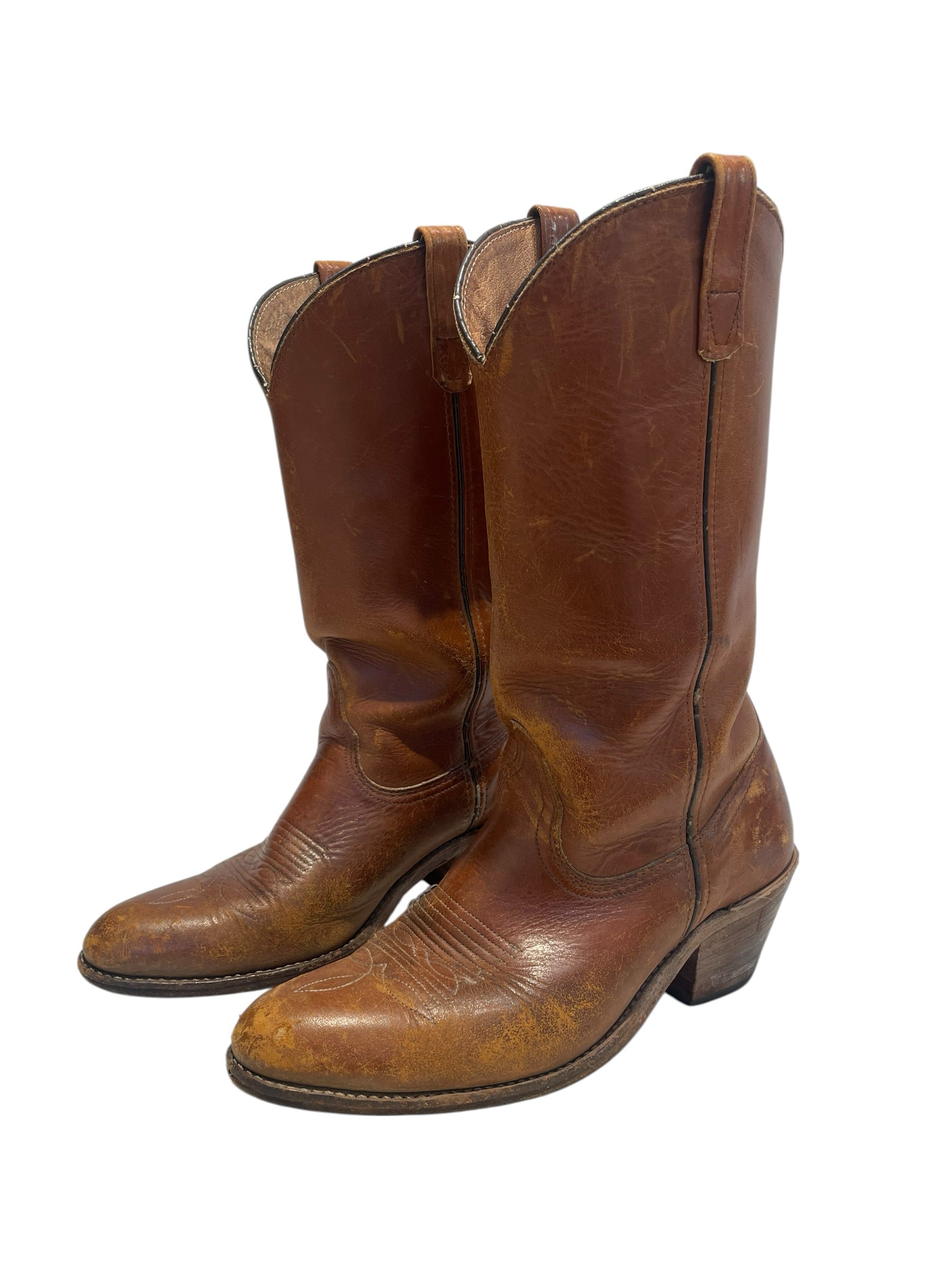 FIRELLI/Shoes/US 9/Leather/BEG/vintage cowboy boots view 3