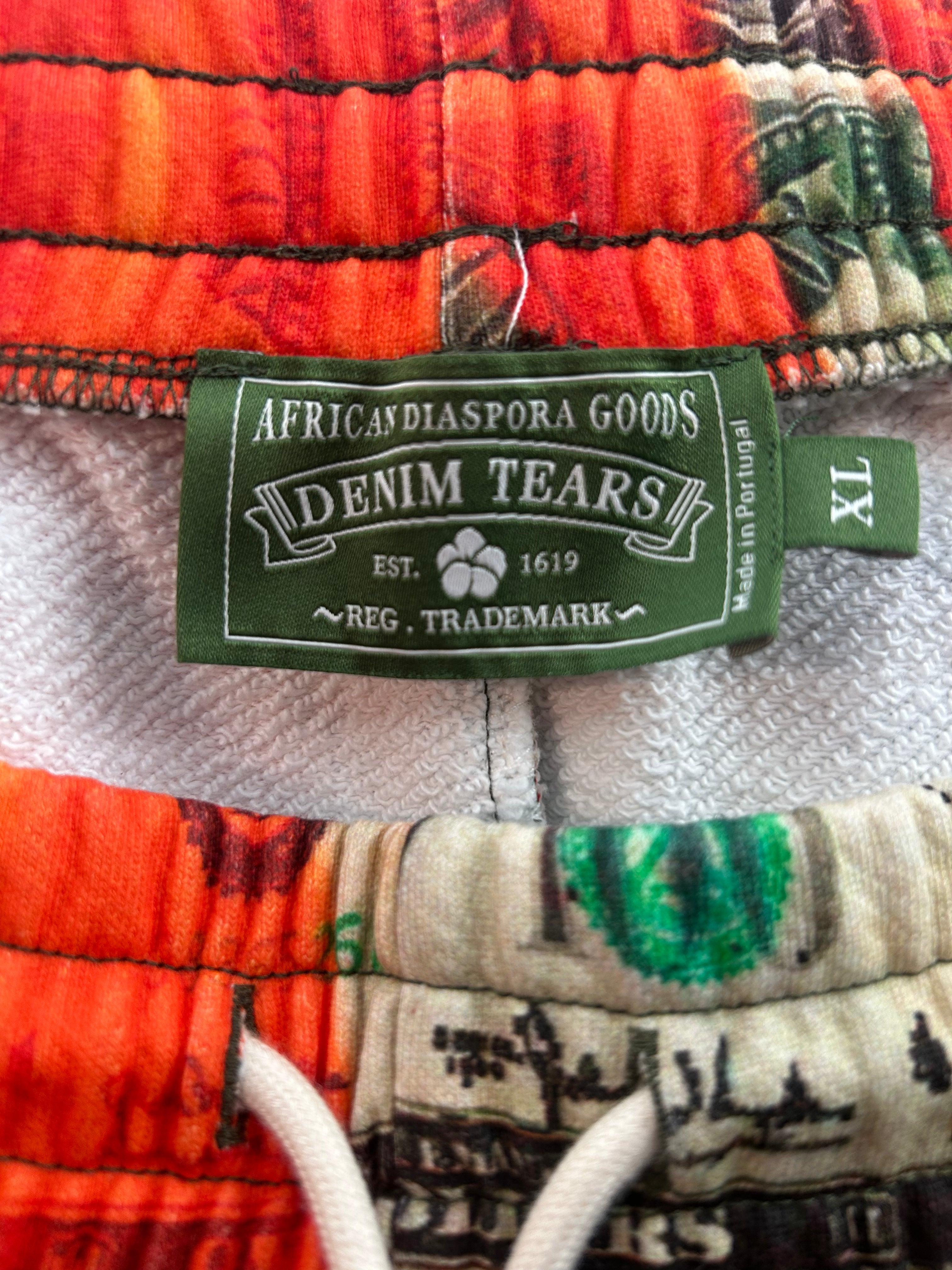 DENIM TEARS/Pants/XL/Cotton/ORN/All Over Print/MONEY ON FIRE SWEATS view 3