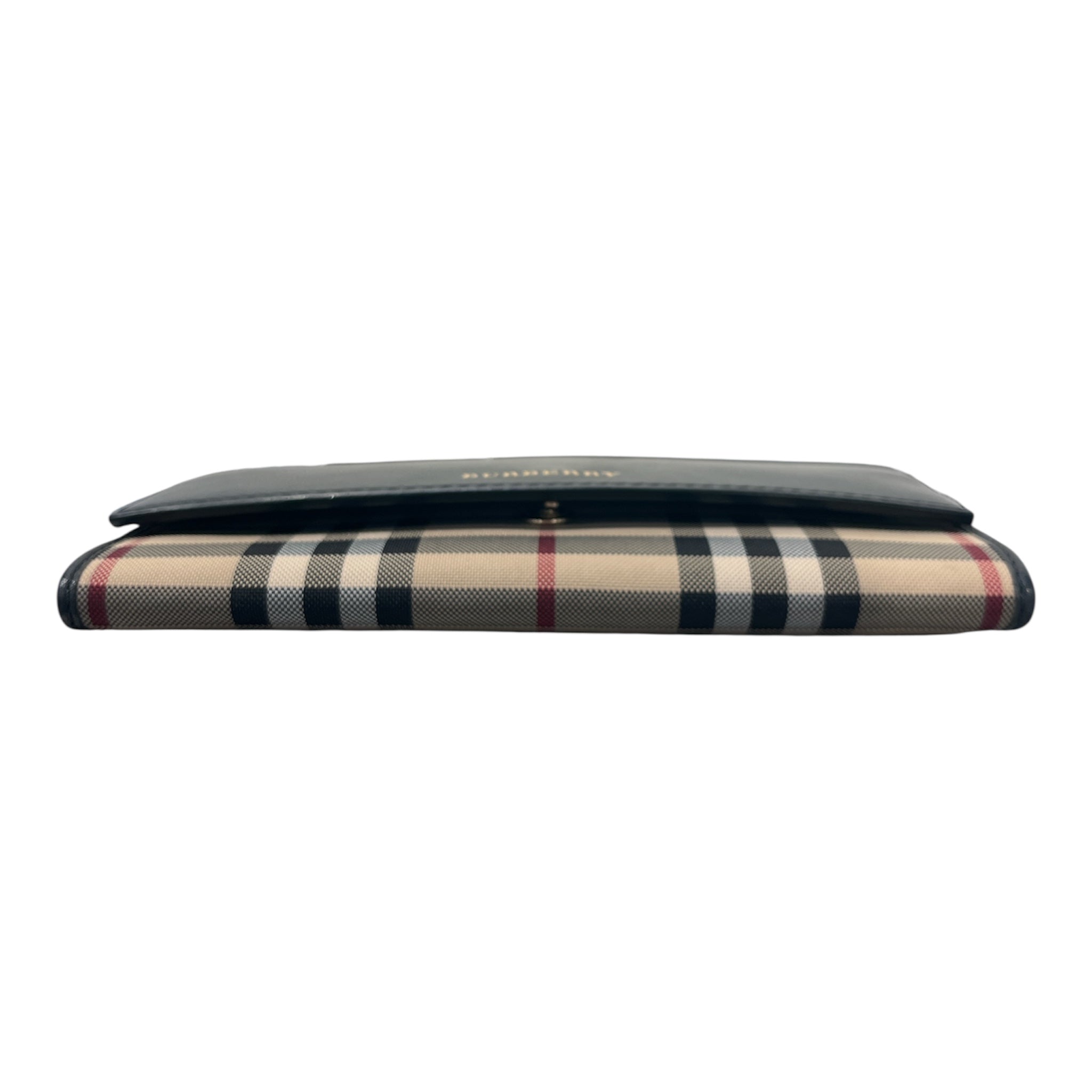 BURBERRY/Long Wallet/Plaid/Leather/BLK/Continental TIVTIT126 view 4