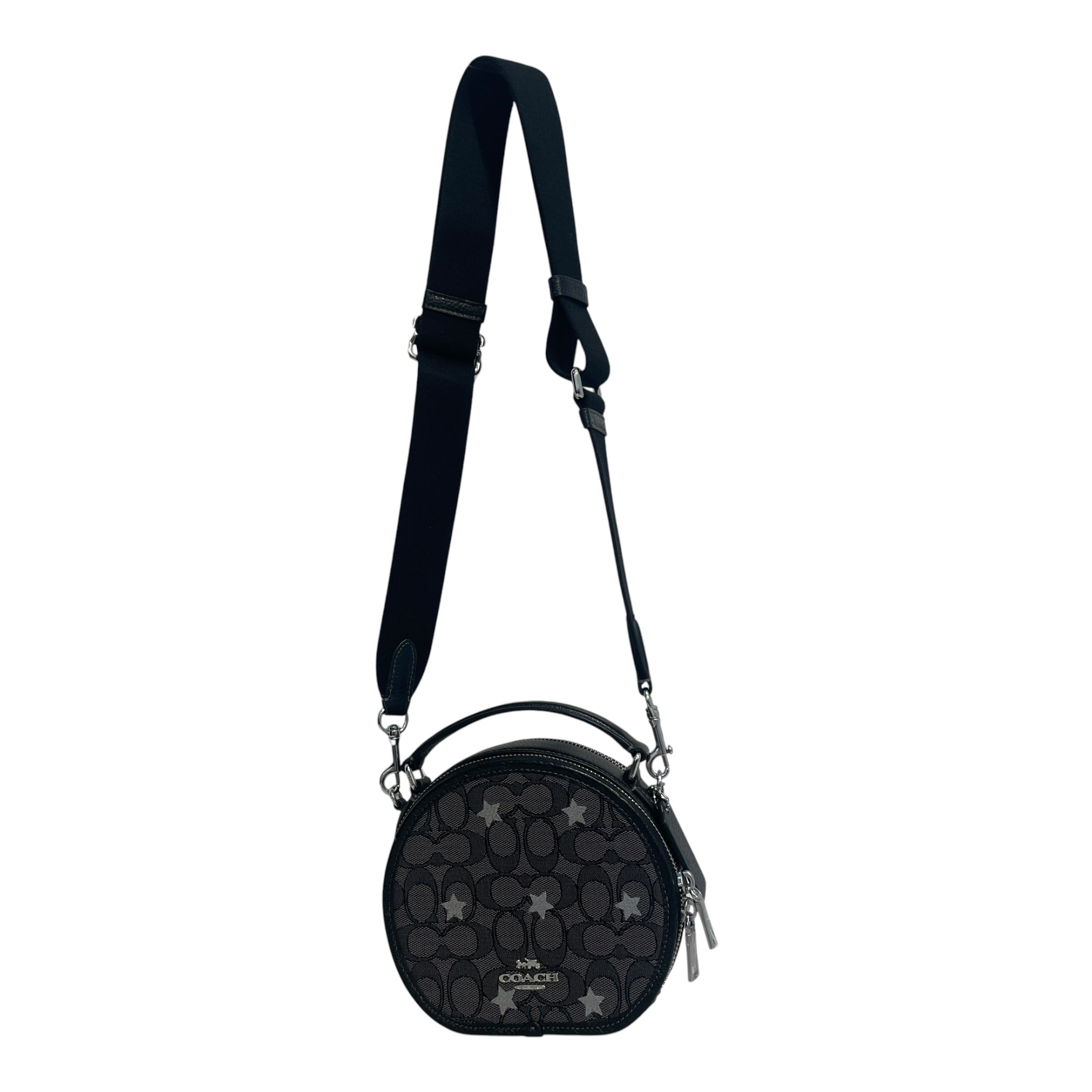 COACH/Cross Body Bag/Monogram/Leather/BLK/Canteen Jacquard Star Design view 1