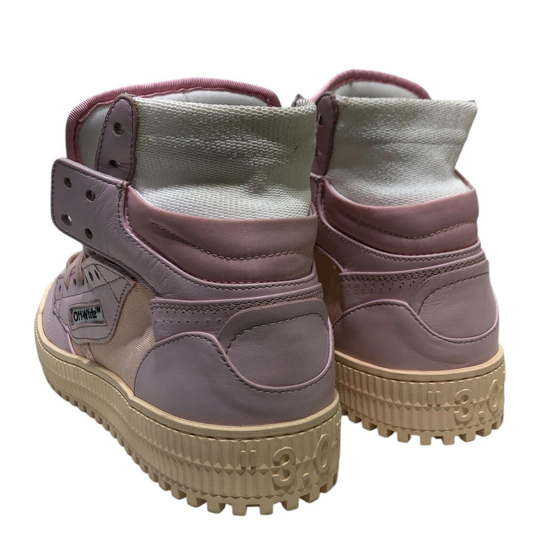 OFF-WHITE/Hi-Sneakers/US 7/Leather/PNK/COURT 3.0