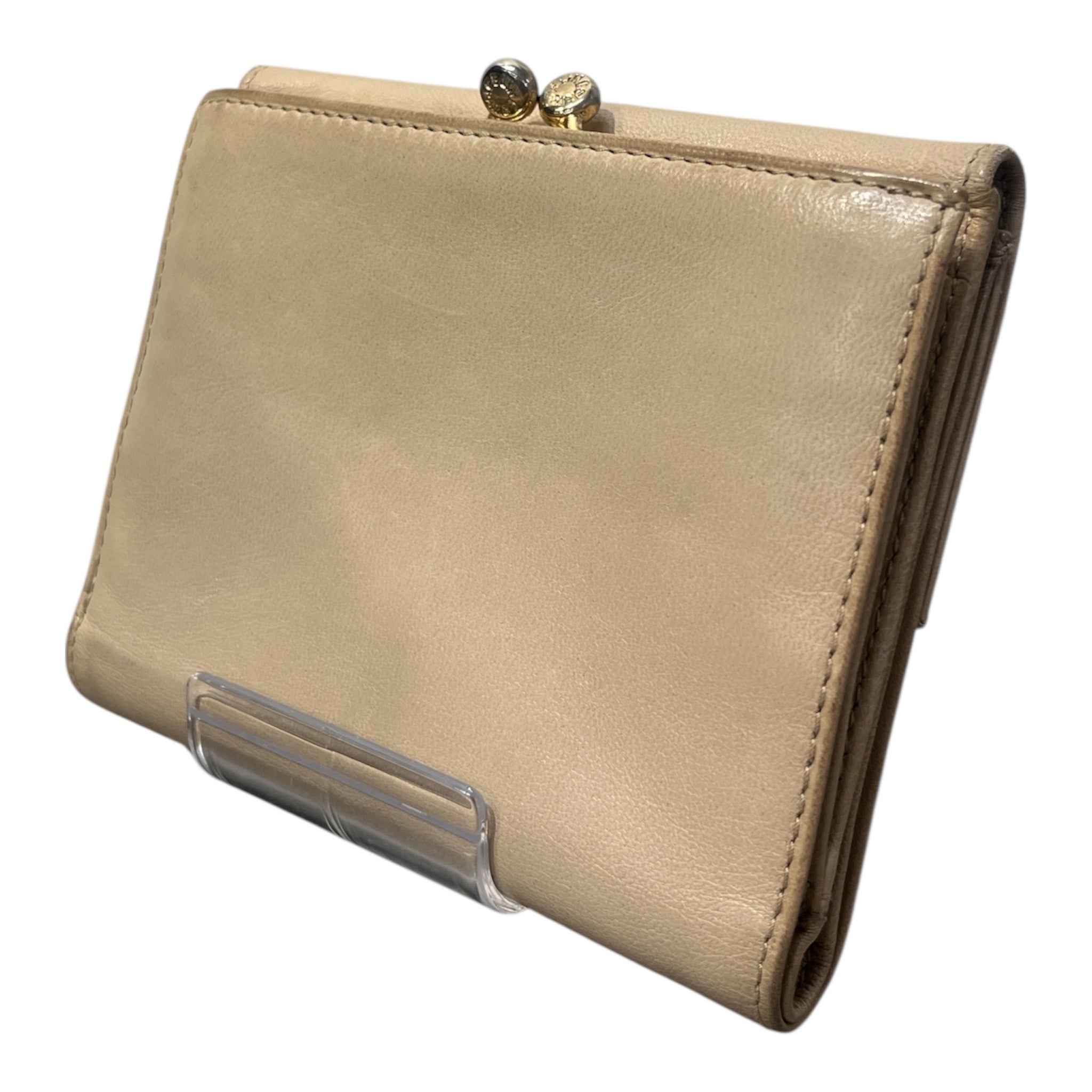 CELINE/Trifold Wallet/Leather/CRM/GOLD HARDWARE W COIN POUCH view 2