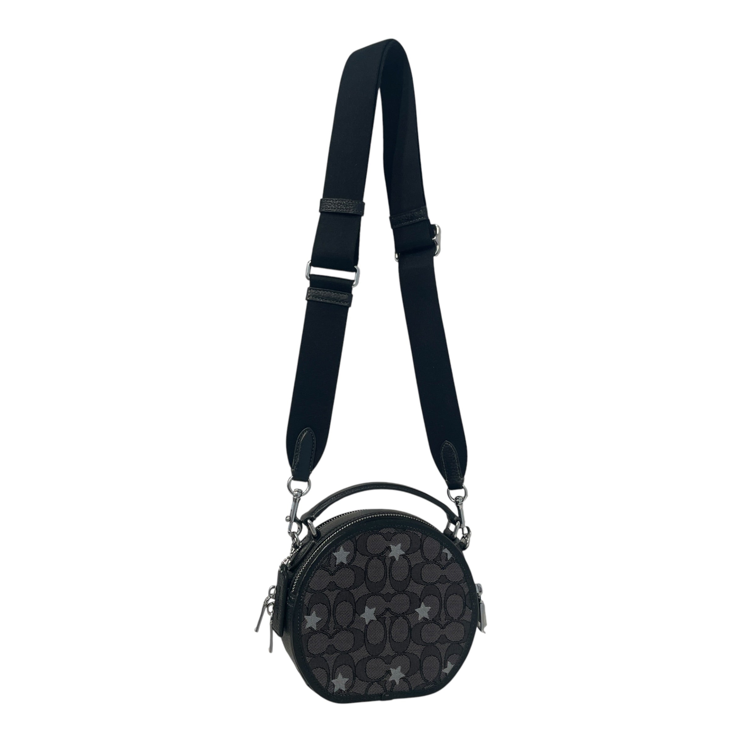 COACH/Cross Body Bag/Monogram/Leather/BLK/Canteen Jacquard Star Design view 3