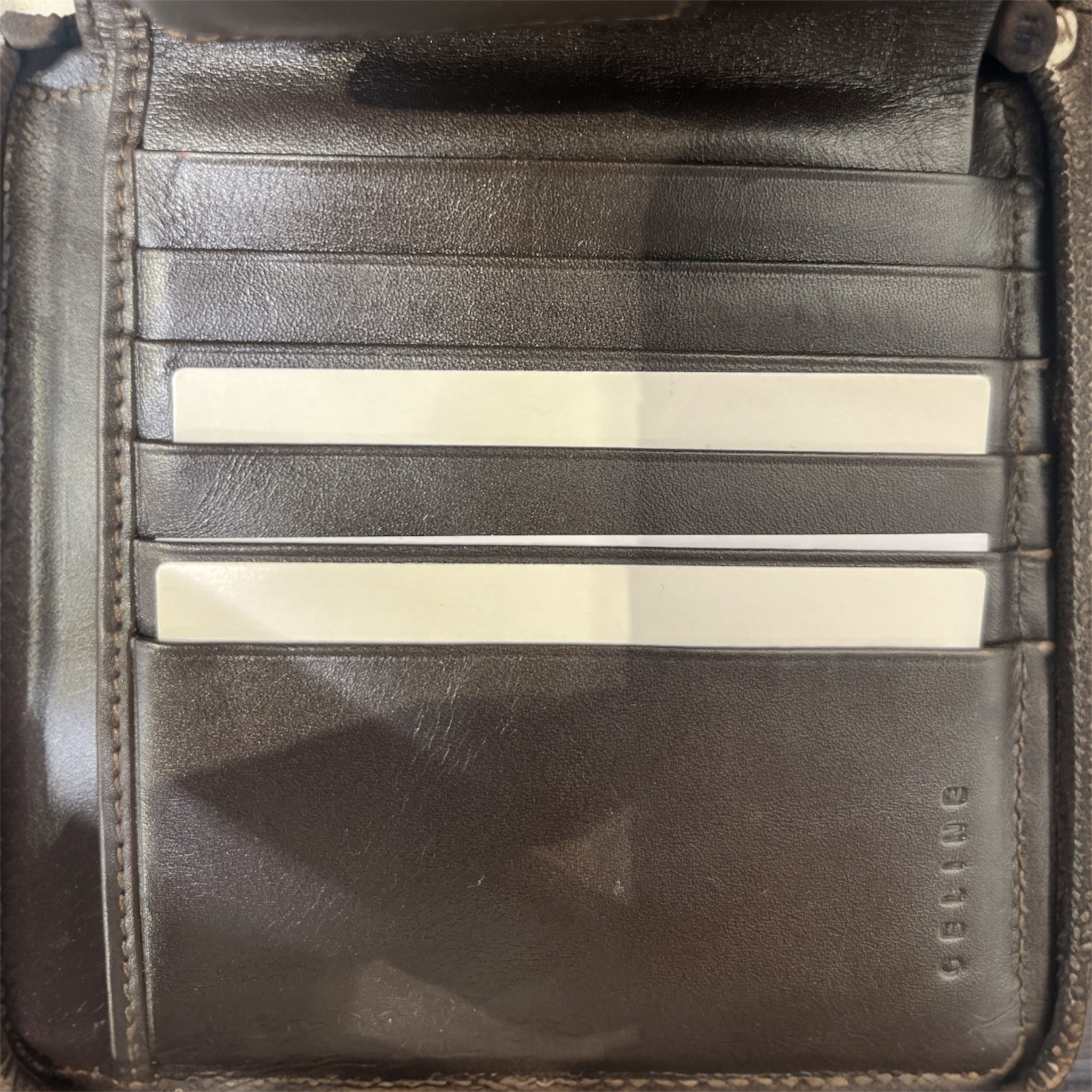 CELINE/Wallet/Leather/MLT/BRASS HOLE PUNCH HARDWARE view 3