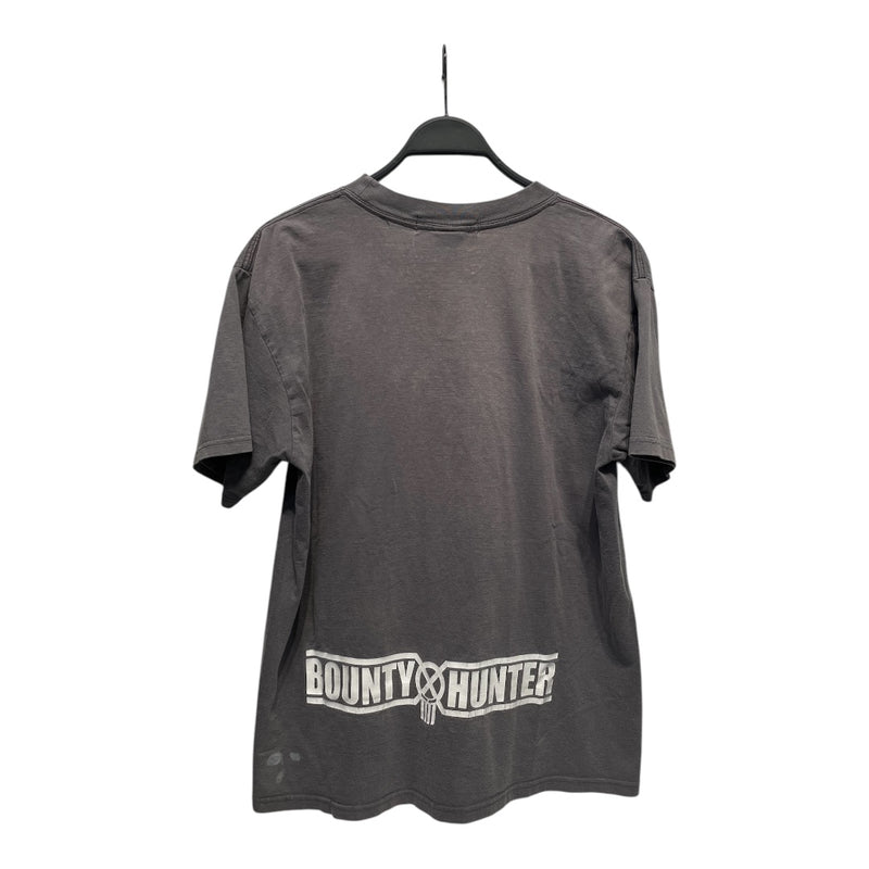 BOUNTY HUNTER/T-Shirt/L/Cotton/GRY/Graphic/rn