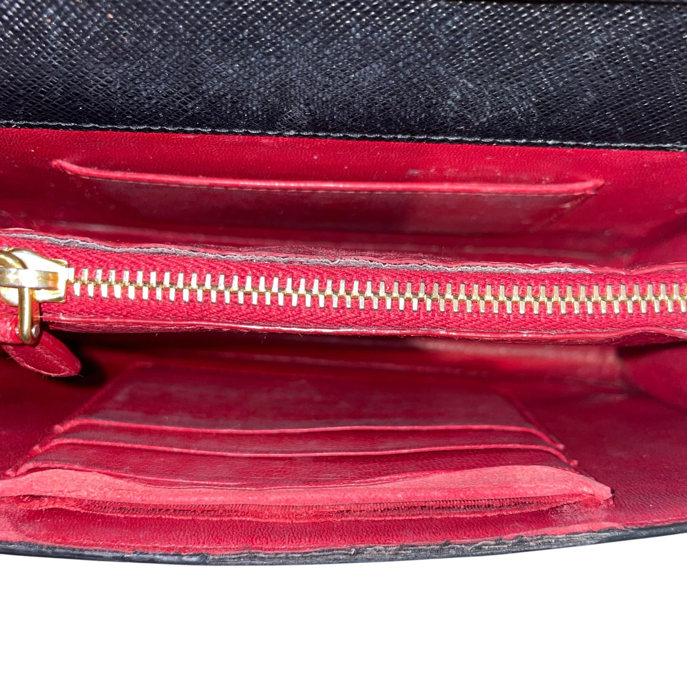 PRADA/Cross Body Bag/Leather/BLK/Prada Saffiano view 5