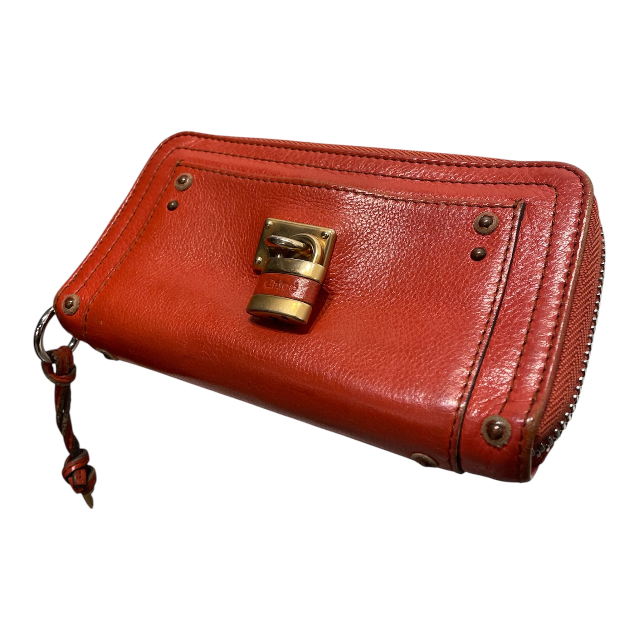 Chloe/Long Wallet/Leather/ORN/PADDINGTON WALLET ORNG view 1