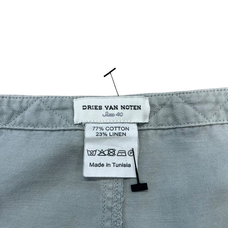 DRIES VAN NOTEN/Skirt/40/Cotton/GRY/BAKER POCKETS WITH BELT ATTACH
