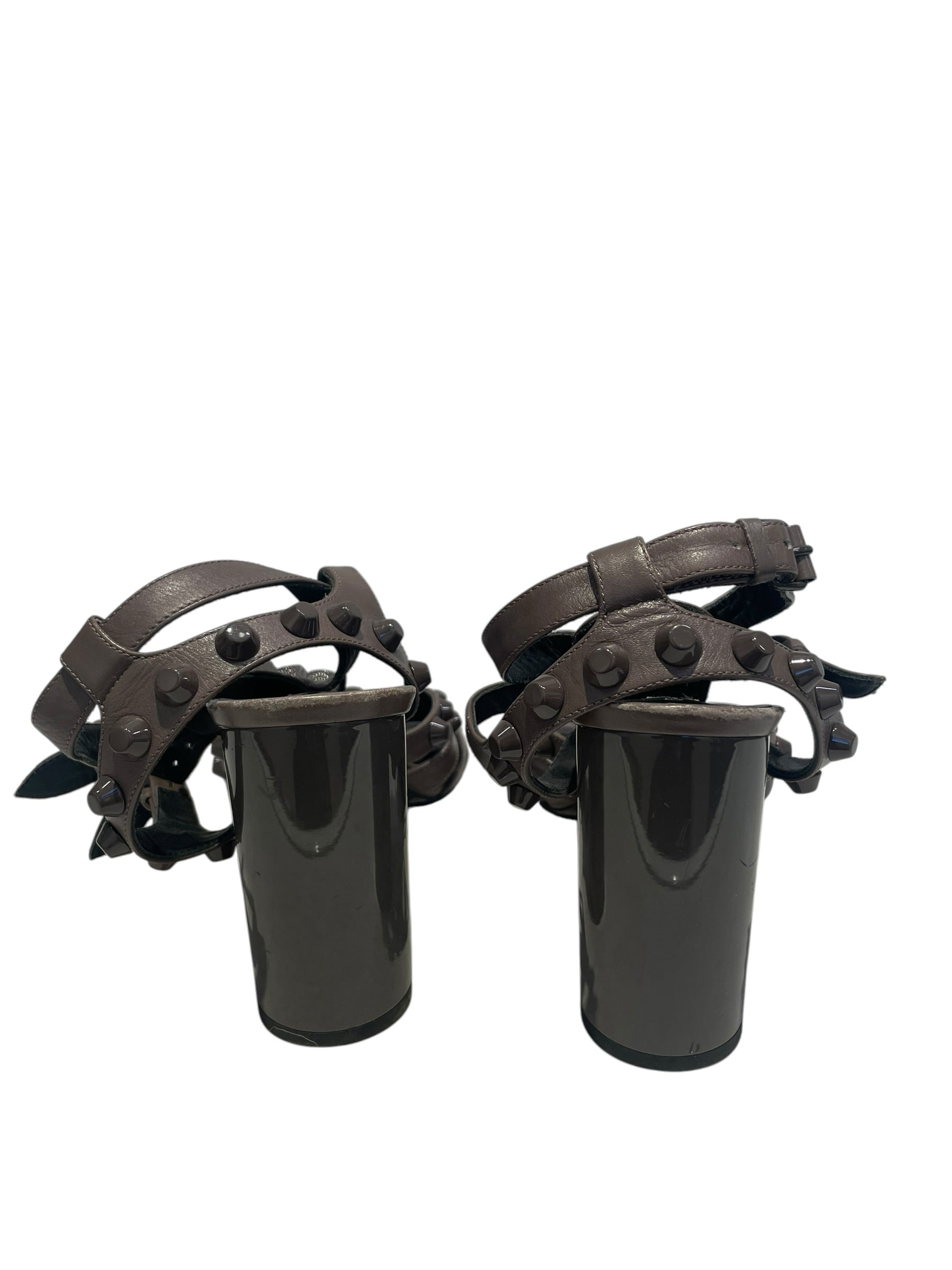 BALENCIAGA/Sandals/EU 39/Leather/BRW/gladiator/cagole view 4