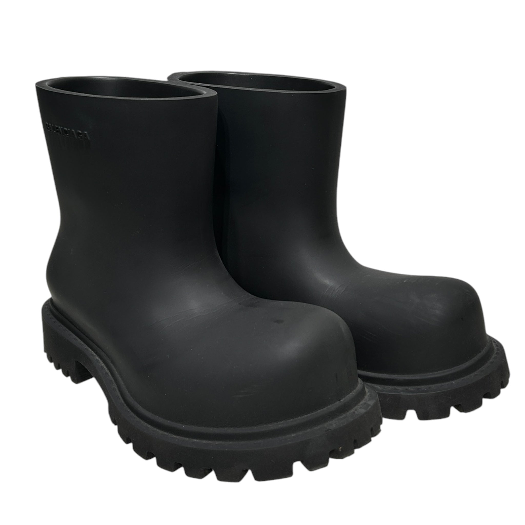 BALENCIAGA/Boots/EU 40/BLK/RUBBER STEROID BOOT view 1