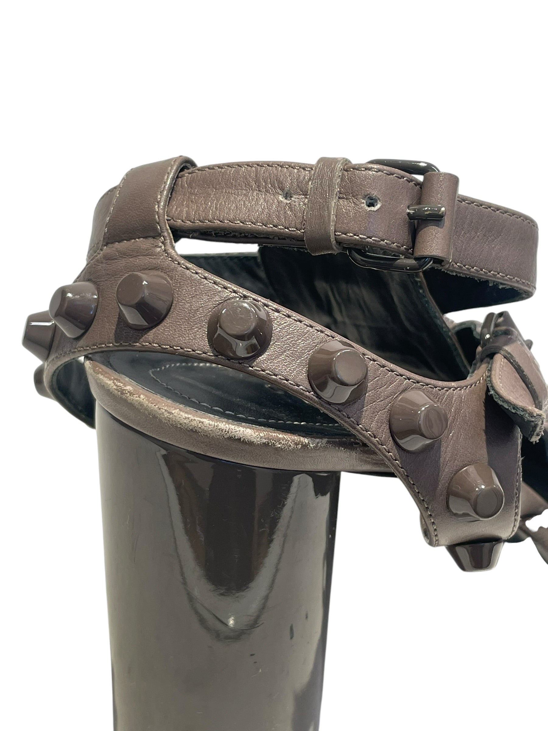 BALENCIAGA/Sandals/EU 39/Leather/BRW/gladiator/cagole view 7