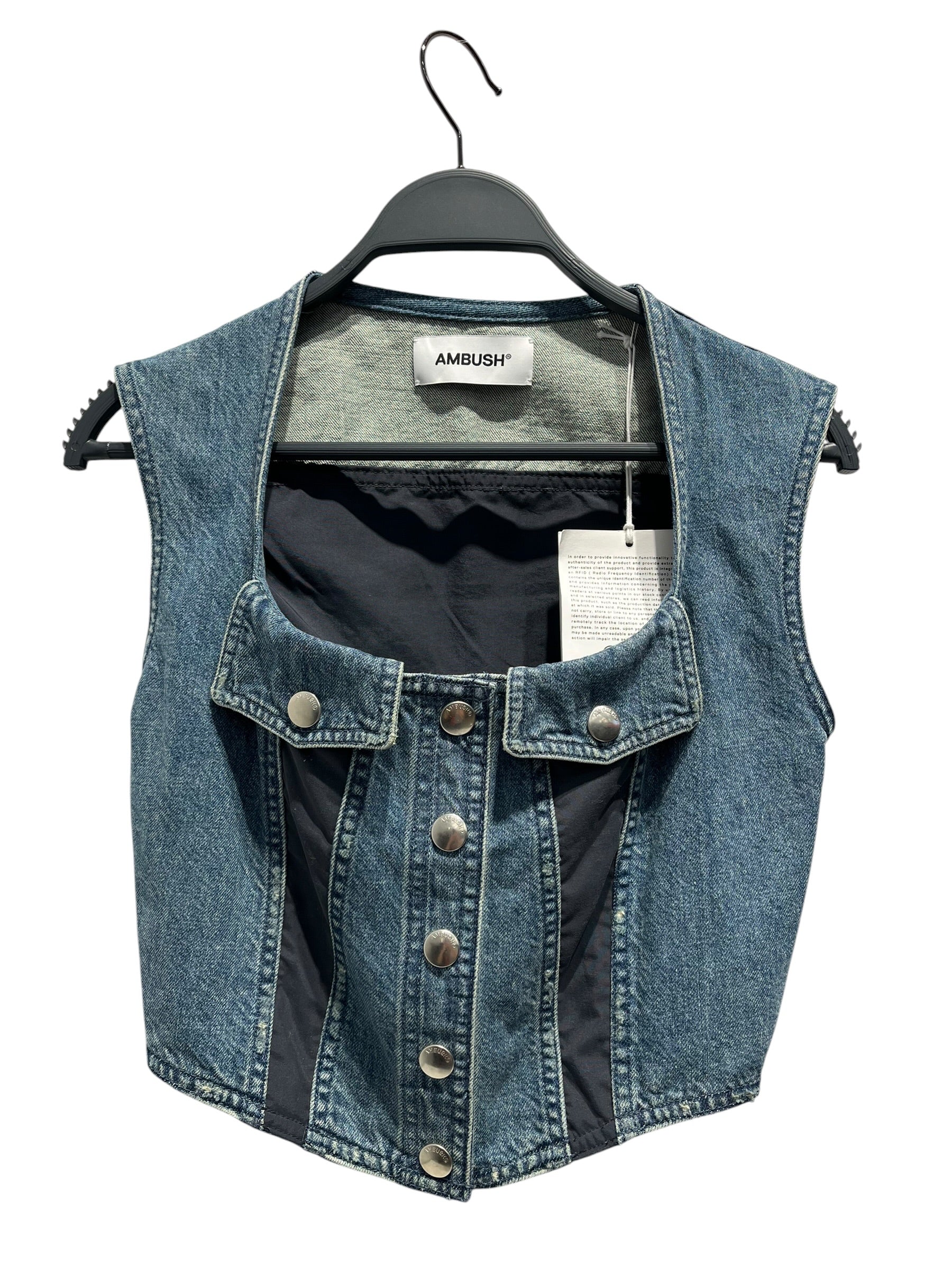 AMBUSH/SS Blouse/XS/Denim/BLU/ view 1
