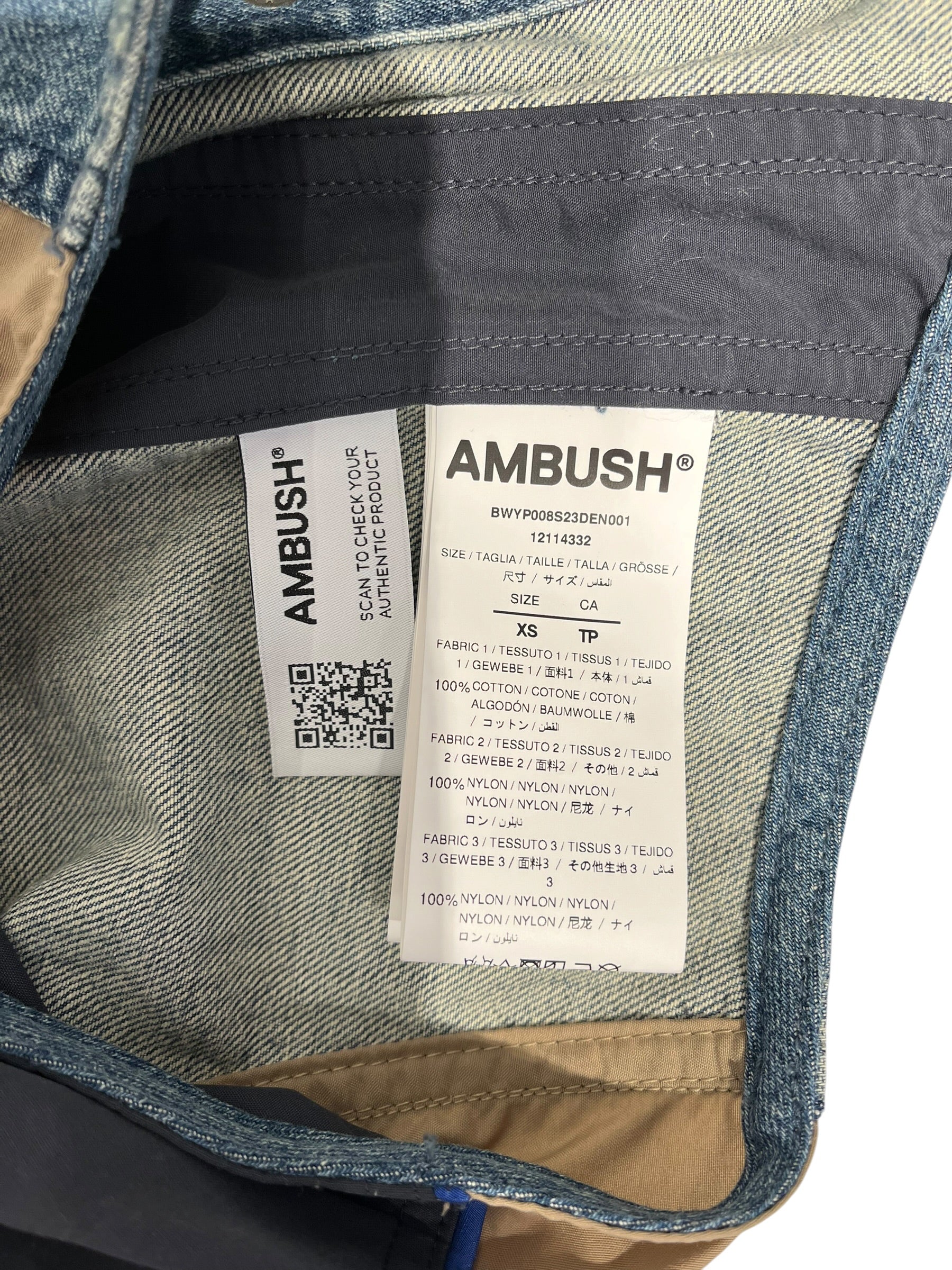 AMBUSH/SS Blouse/XS/Denim/BLU/ view 4