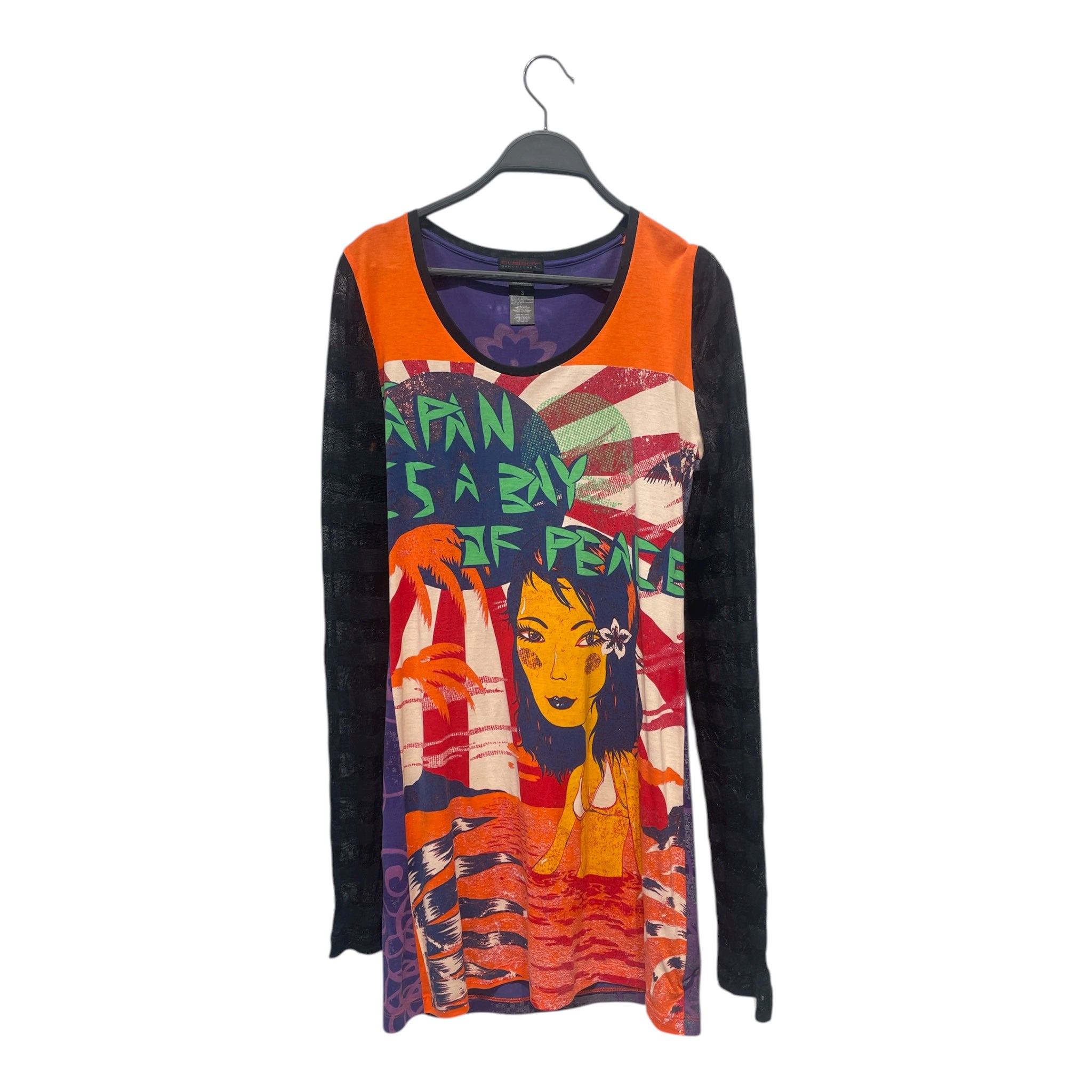 CUSTO BARCELONA/LS T-Shirt/3/Cotton/ORN/JAPAN IS A view 1
