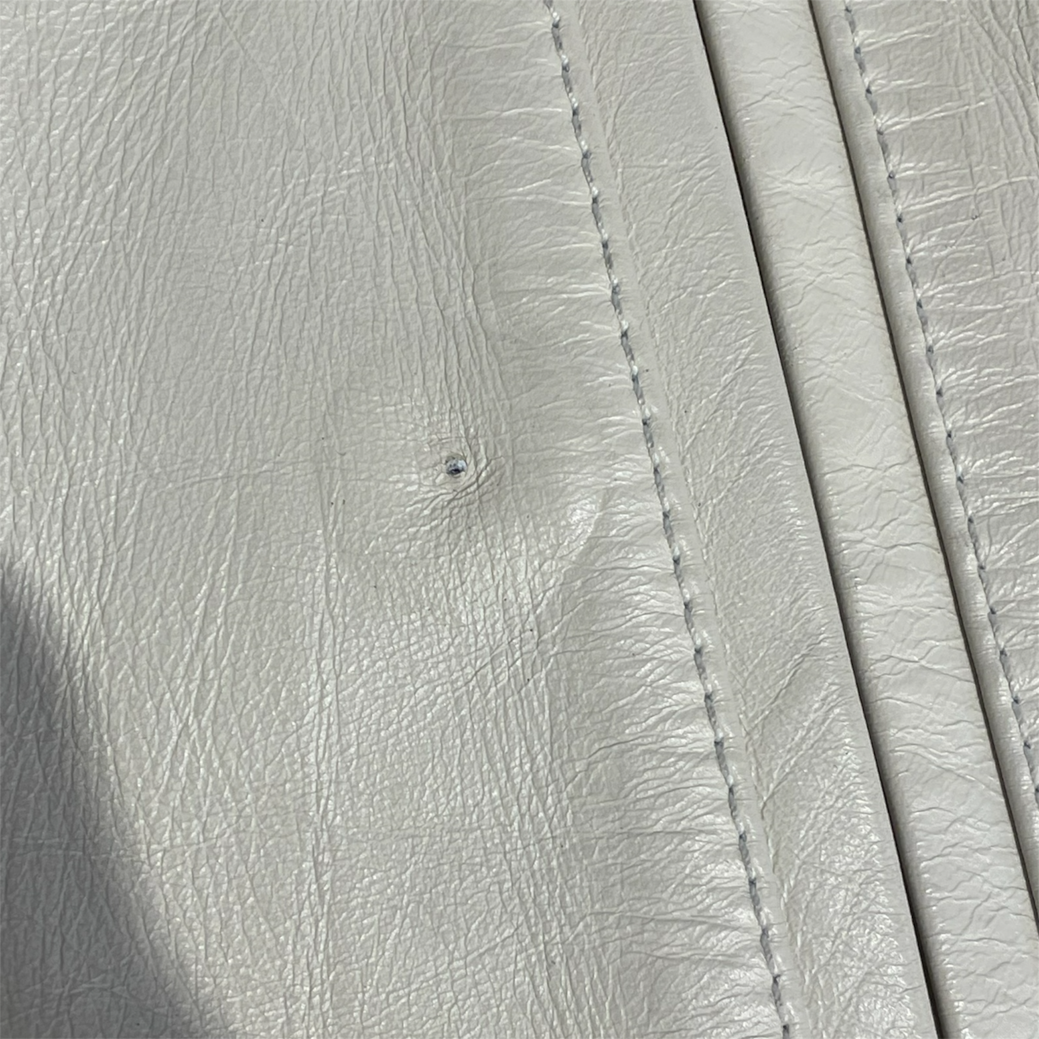 SAINT LAURENT/Leather Jkt/50/Leather/WHT/TEDDY DIAMOND CHECK view 5