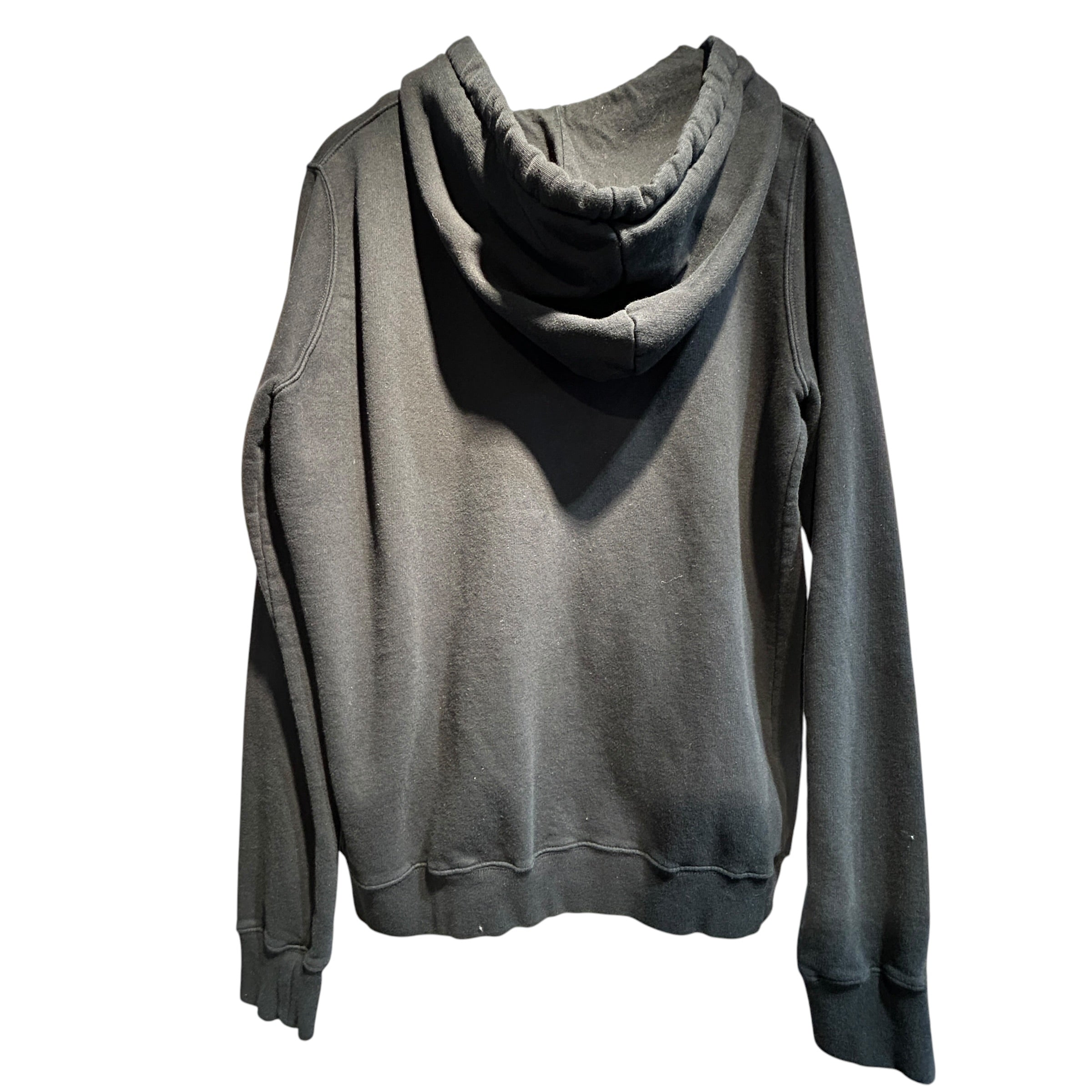 RICK OWENS DRKSHDW/Zip Up Hoodie/XL/Cotton/BLK/PATCHWORK view 2