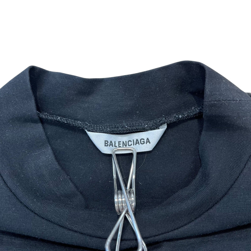 BALENCIAGA/T-Shirt/M/Cotton/BLK/WE ARE PINK CUT OFF TEE