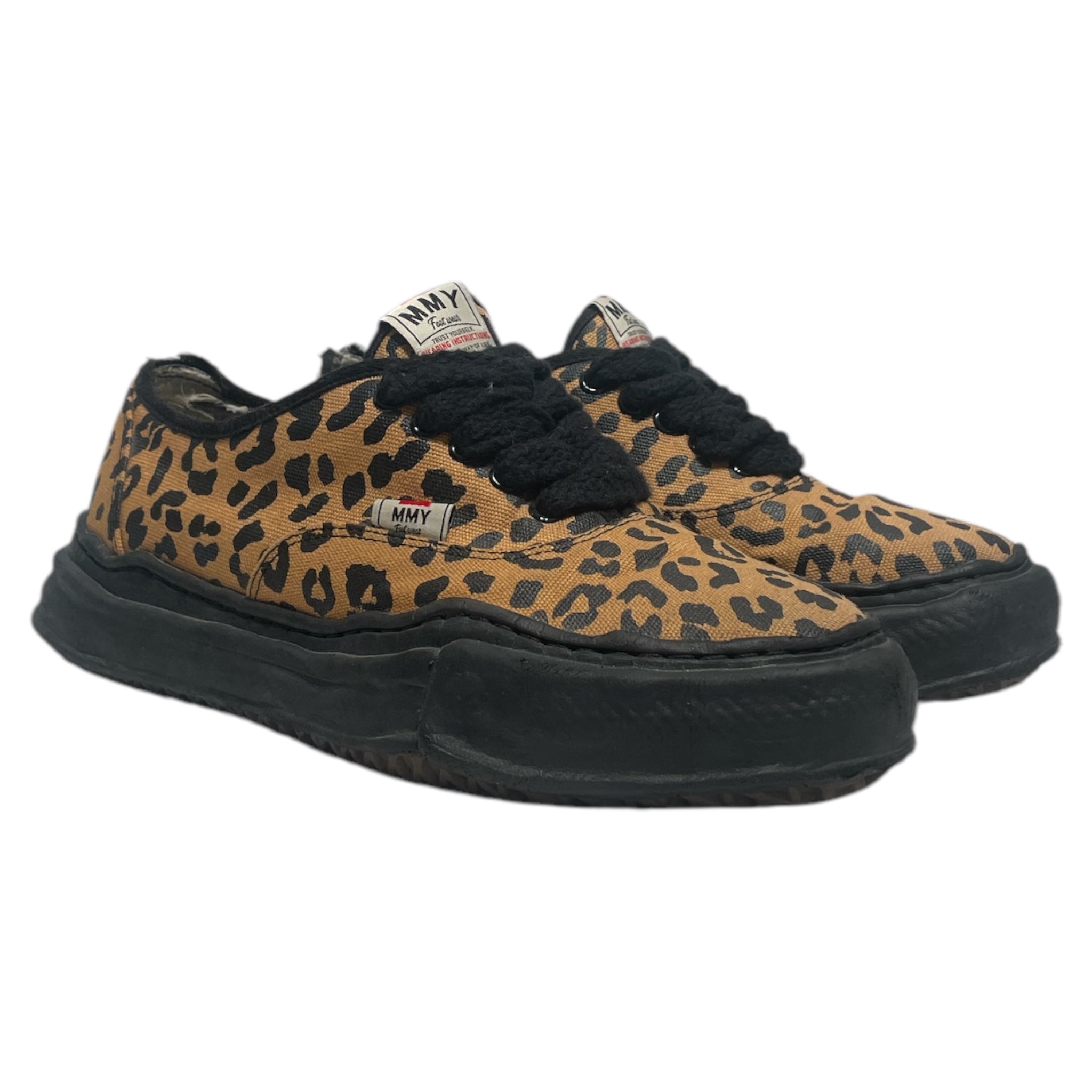 MIHARA YASUHIRO/Low-Sneakers/US 9/Animal Pattern/Cotton/CML/leopard print view 1
