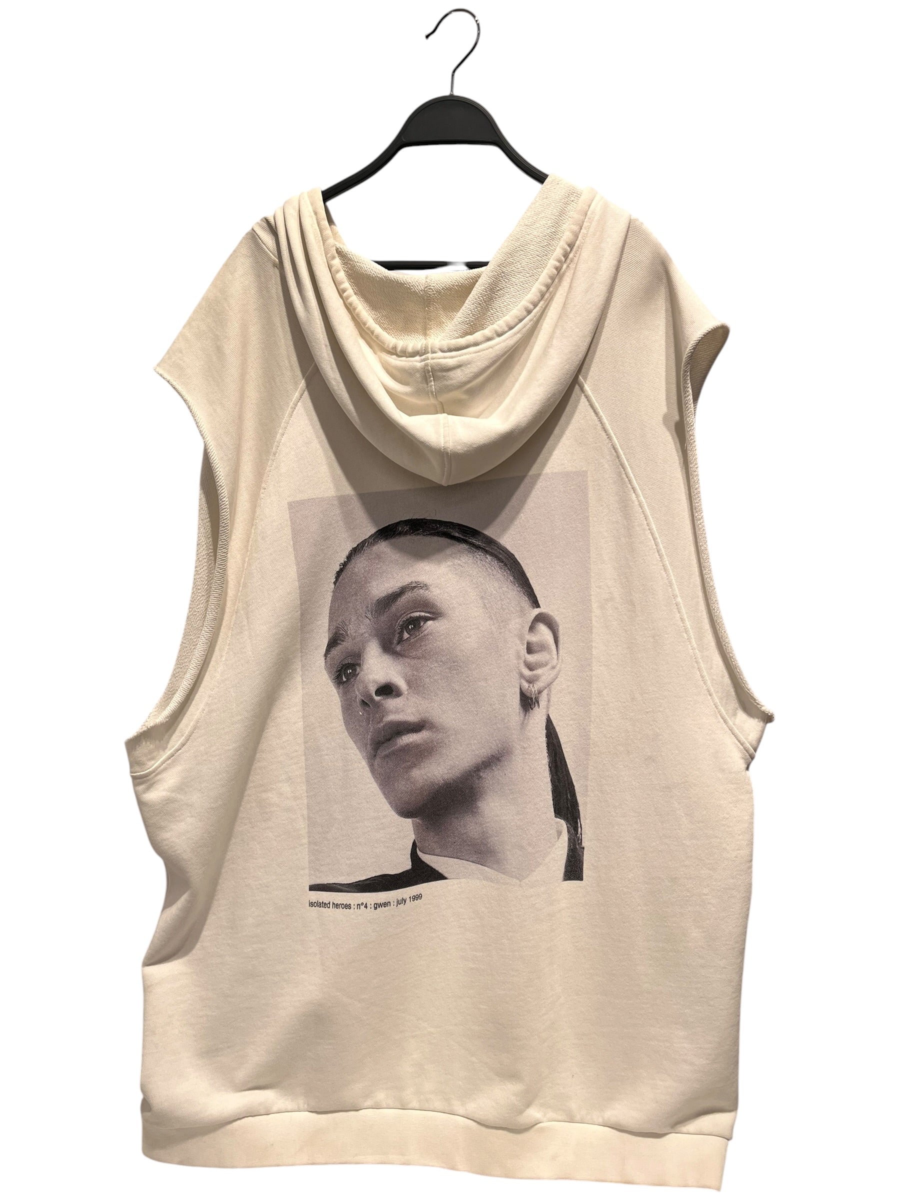 RAF SIMONS/Hoodie/XL/Cotton/WHT/SLEEVELESS ISOLATED HEROS view 2