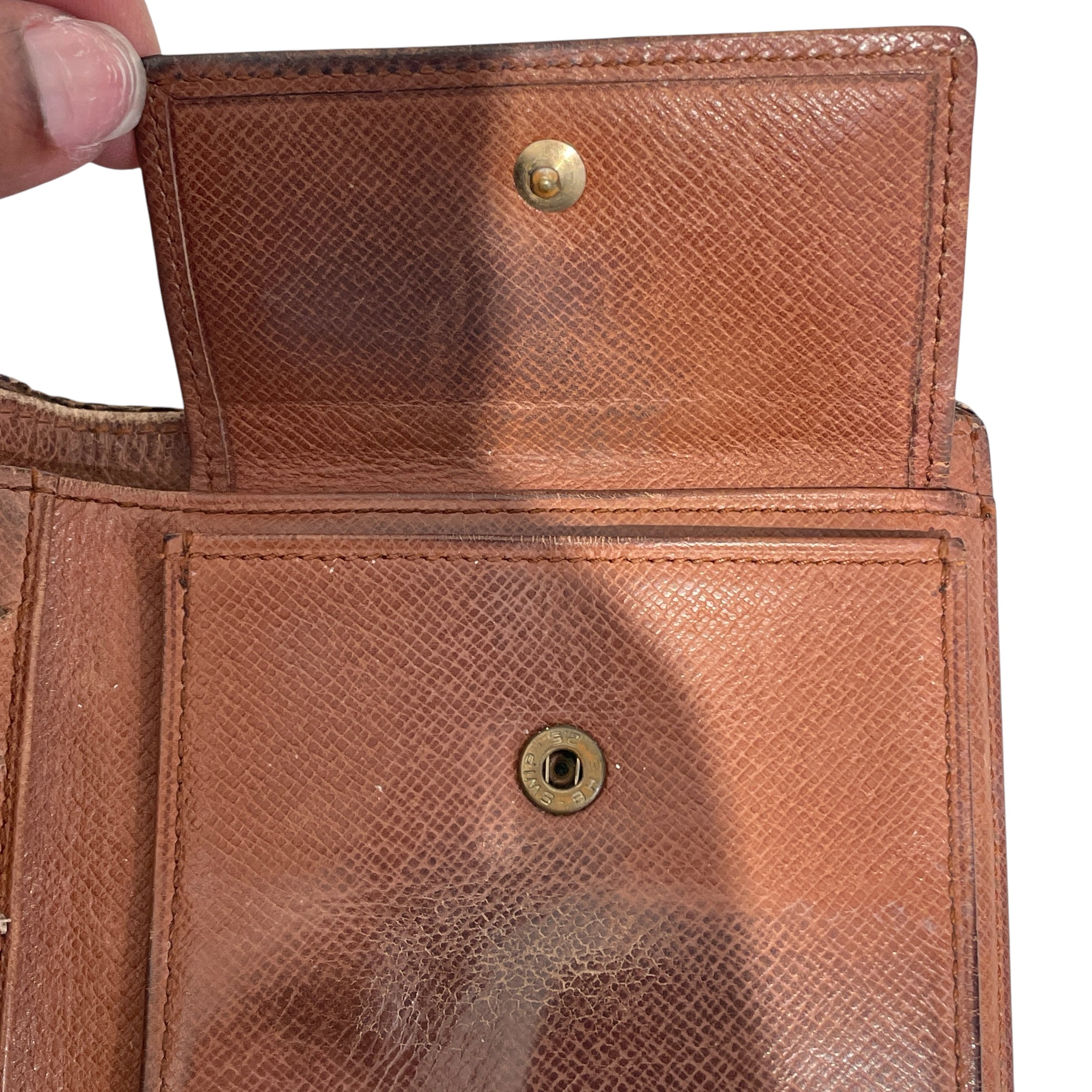 LOUIS VUITTON/Bifold Wallet/Monogram/Leather/BRW/M's/ view 4