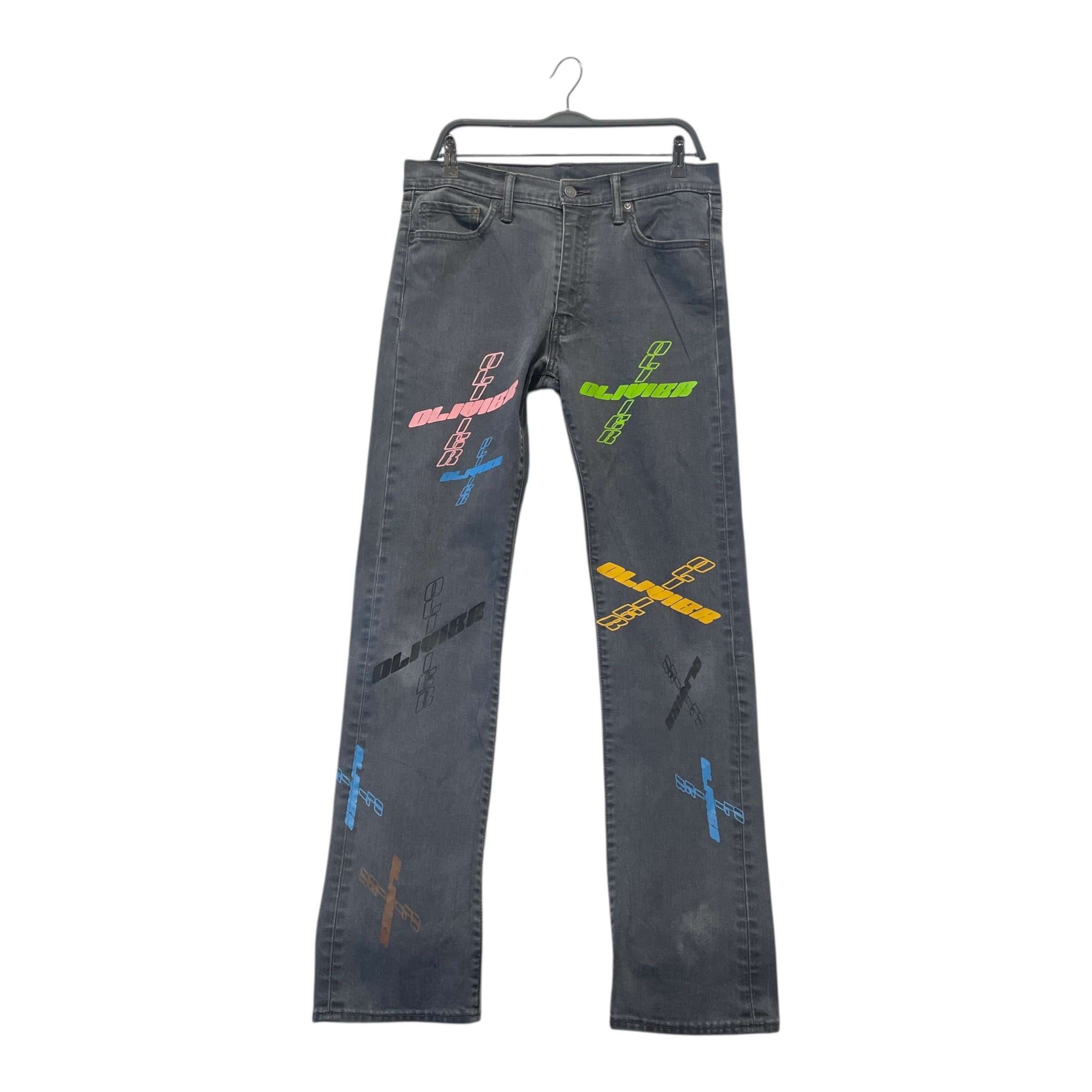 OLIVIER ROGERS/Levi's/Skinny Pants/Denim/GRY/All Over Print/ view 1