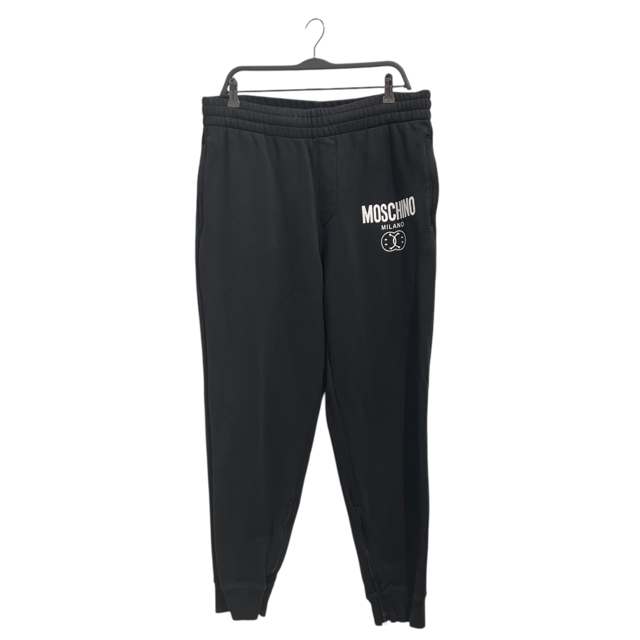 MOSCHINO/Skinny Pants/36/Cotton/BLK/Graphic/ view 1