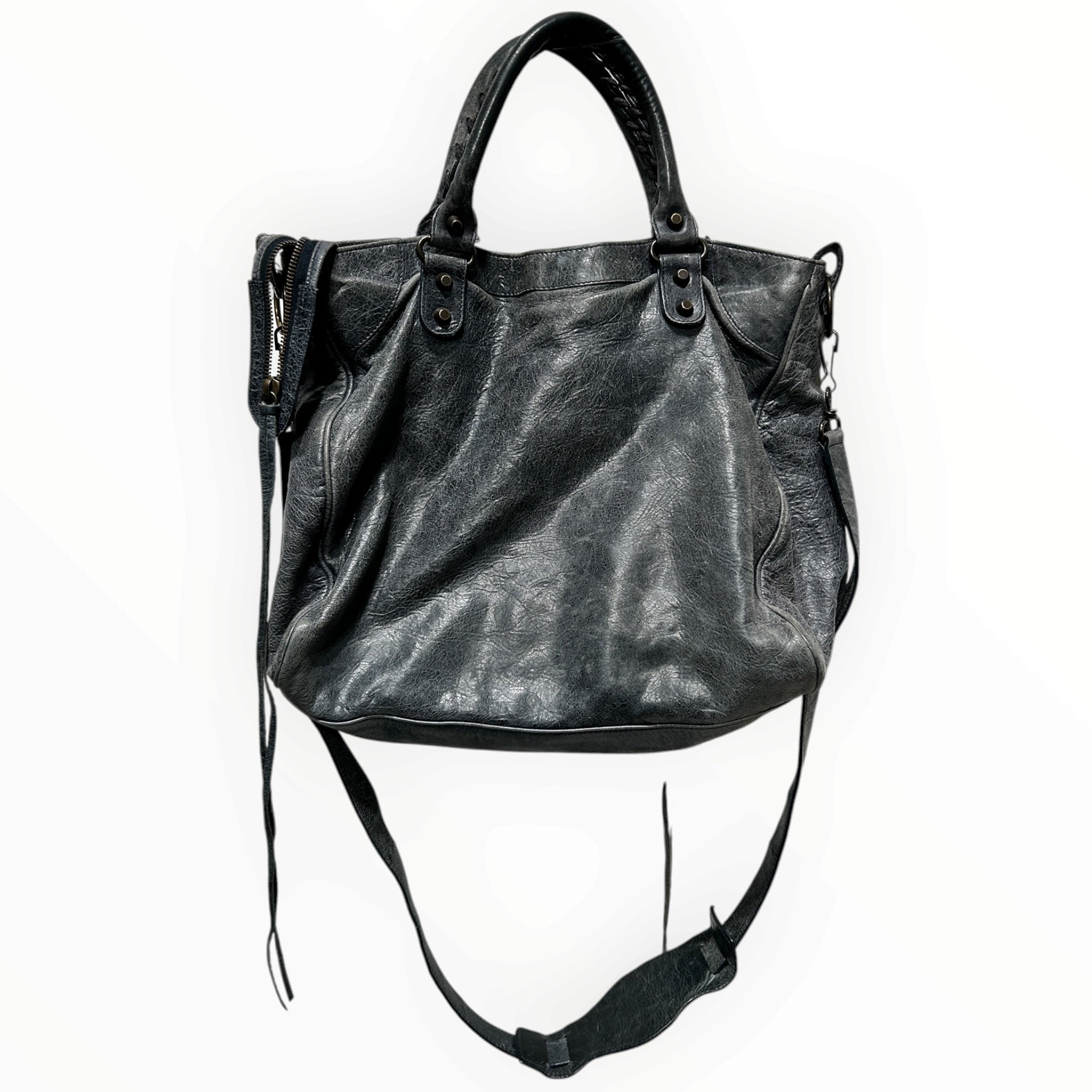 BALENCIAGA/Bag/Leather/GRY/CITY BAG view 2