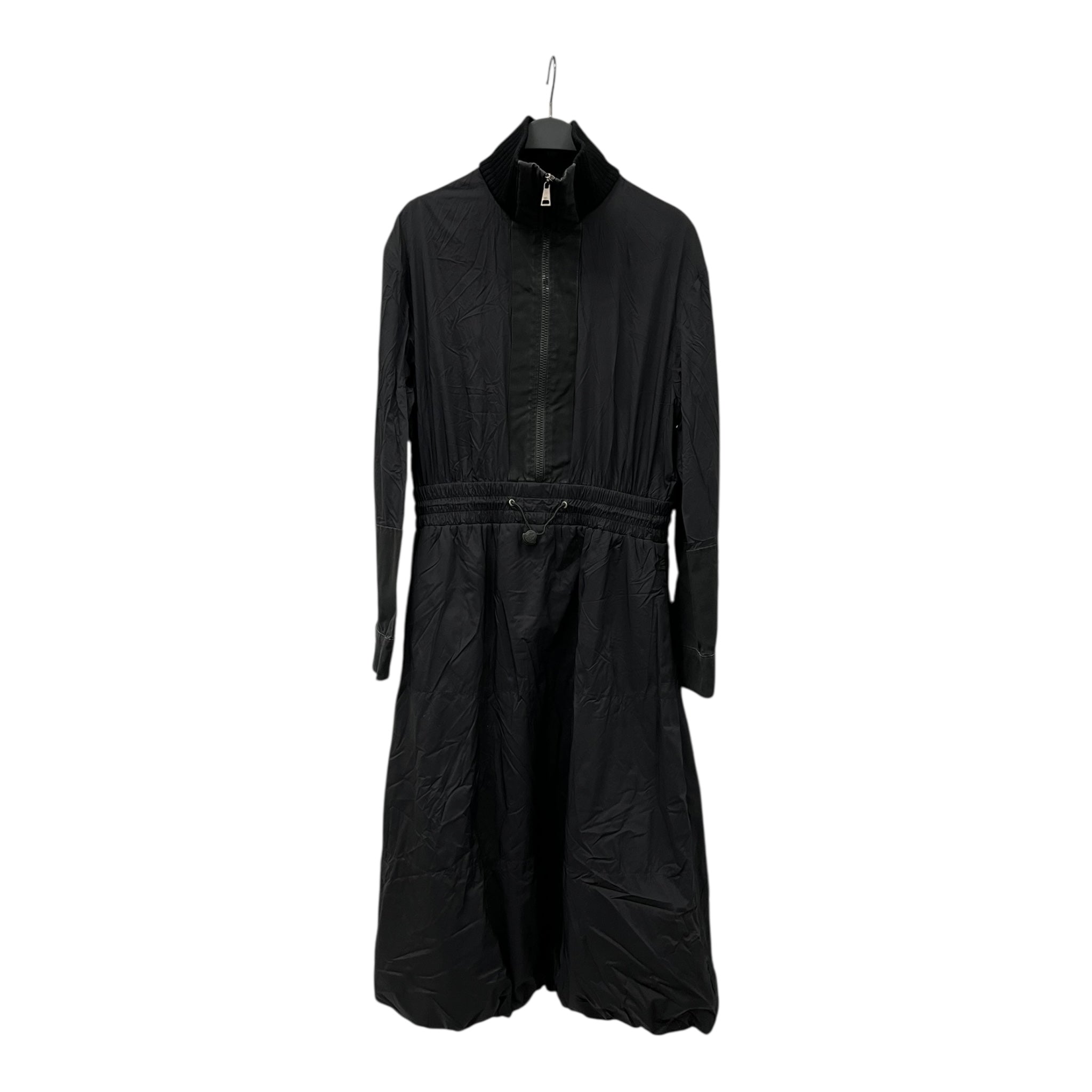 MONCLER/Coat/44/Nylon/BLK/ABITO LONG COAT/CINCH WAIST view 1