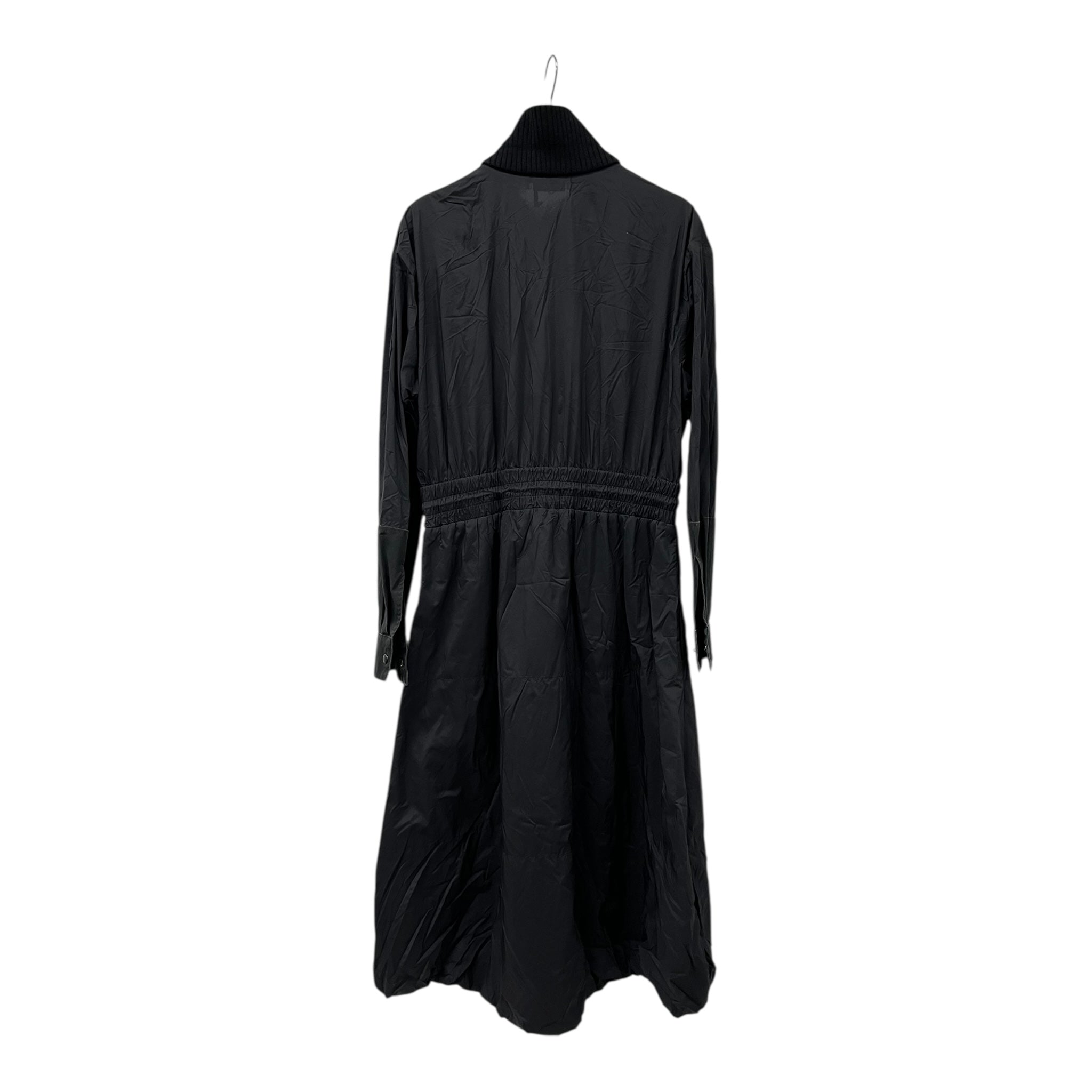 MONCLER/Coat/44/Nylon/BLK/ABITO LONG COAT/CINCH WAIST view 2