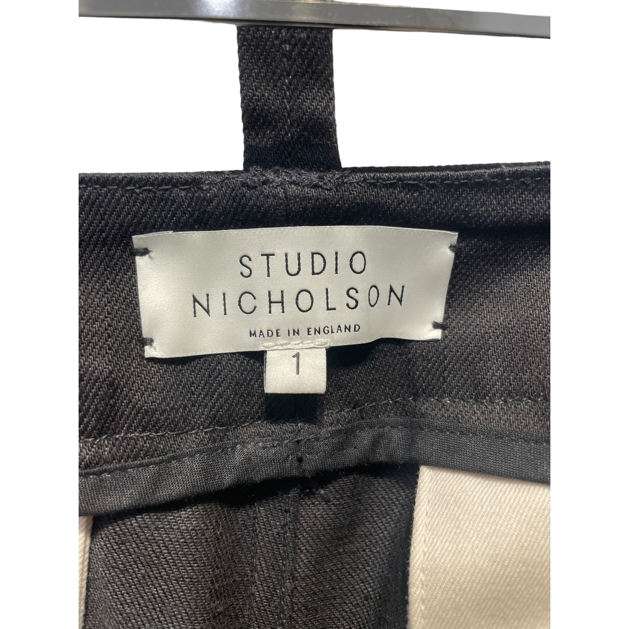 STUDIO NICHOLSON/Pants/1/Denim/BLK/ FUNCTIONAL 1 MODULAR view 3