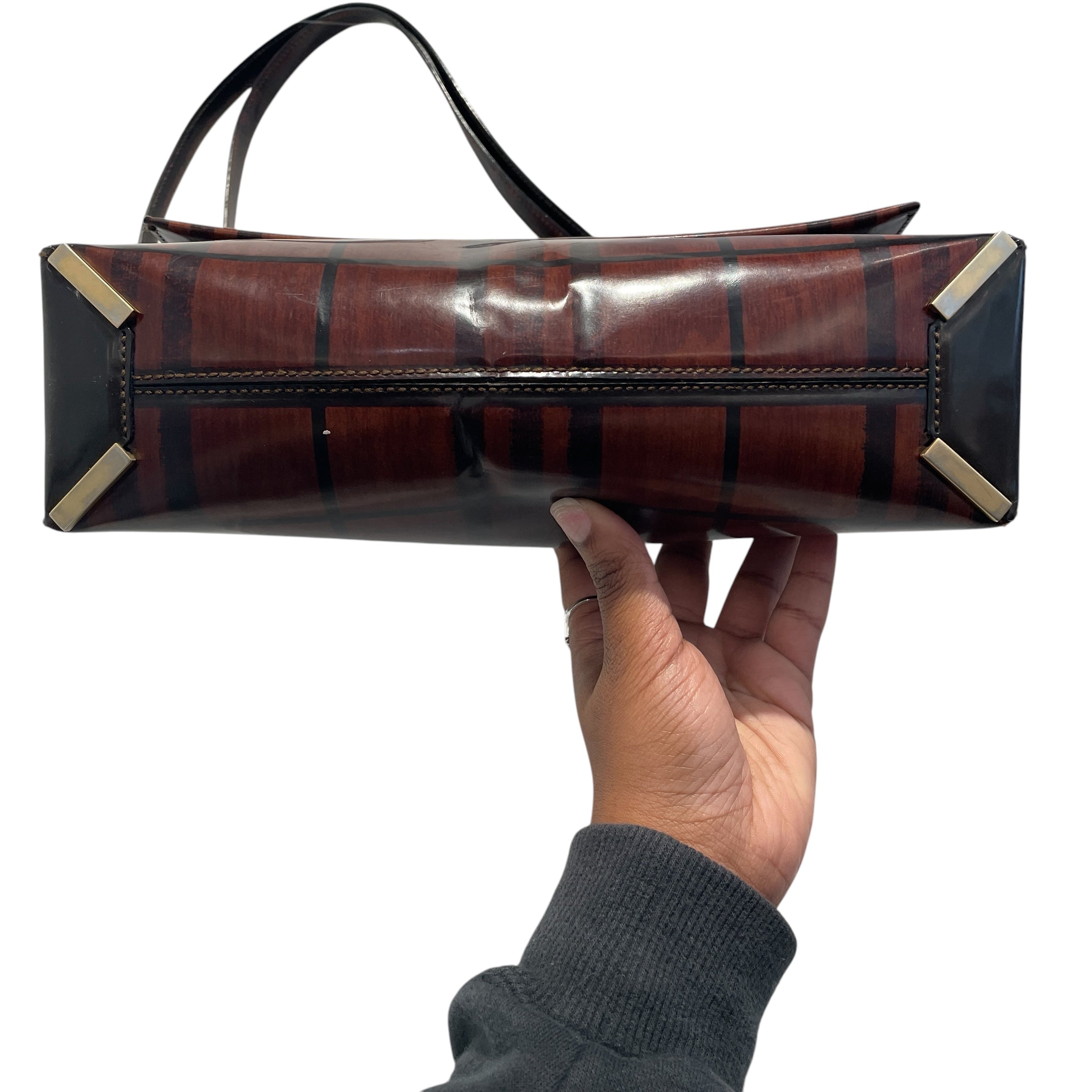 BURBERRY LONDON/Tote Bag/Glen Check/BRW/vintage nova check bag view 3