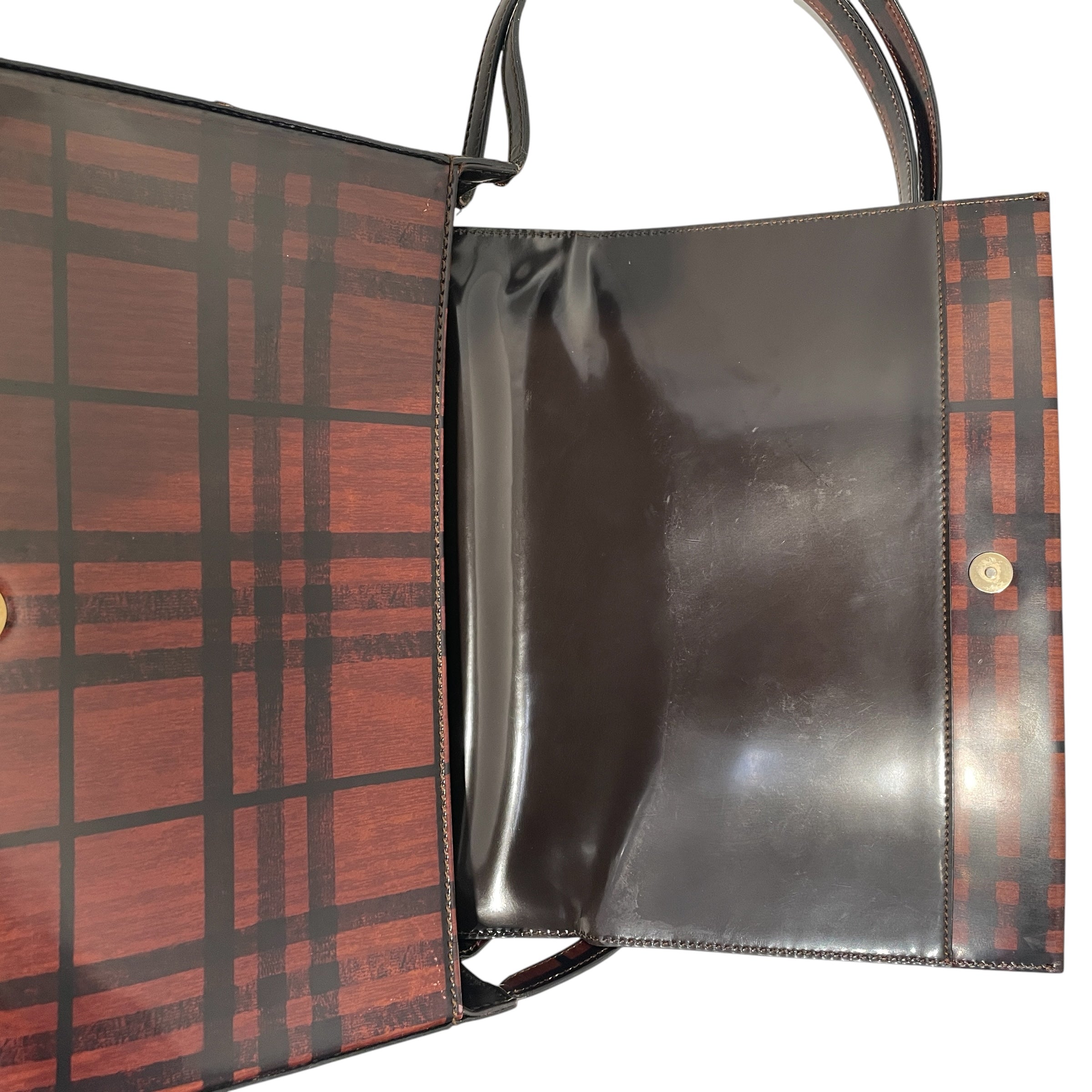 BURBERRY LONDON/Tote Bag/Glen Check/BRW/vintage nova check bag view 4