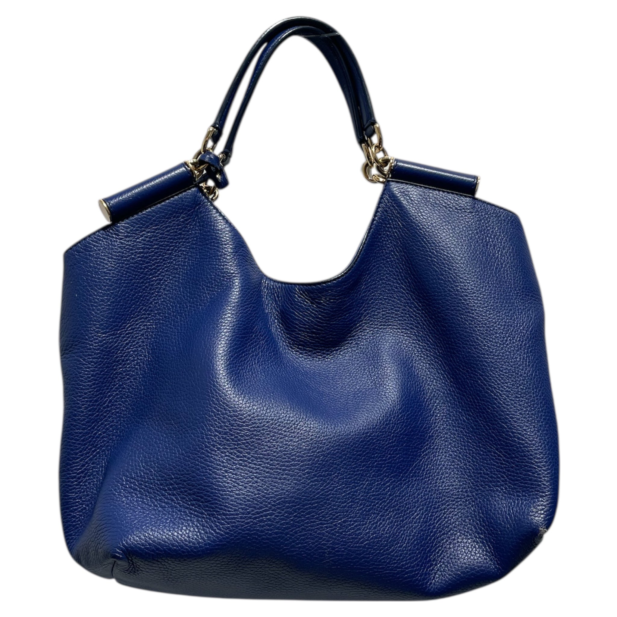 DOLCE&GABBANA/Tote Bag/Leather/BLU/Blue Gold Mirror Inside view 1