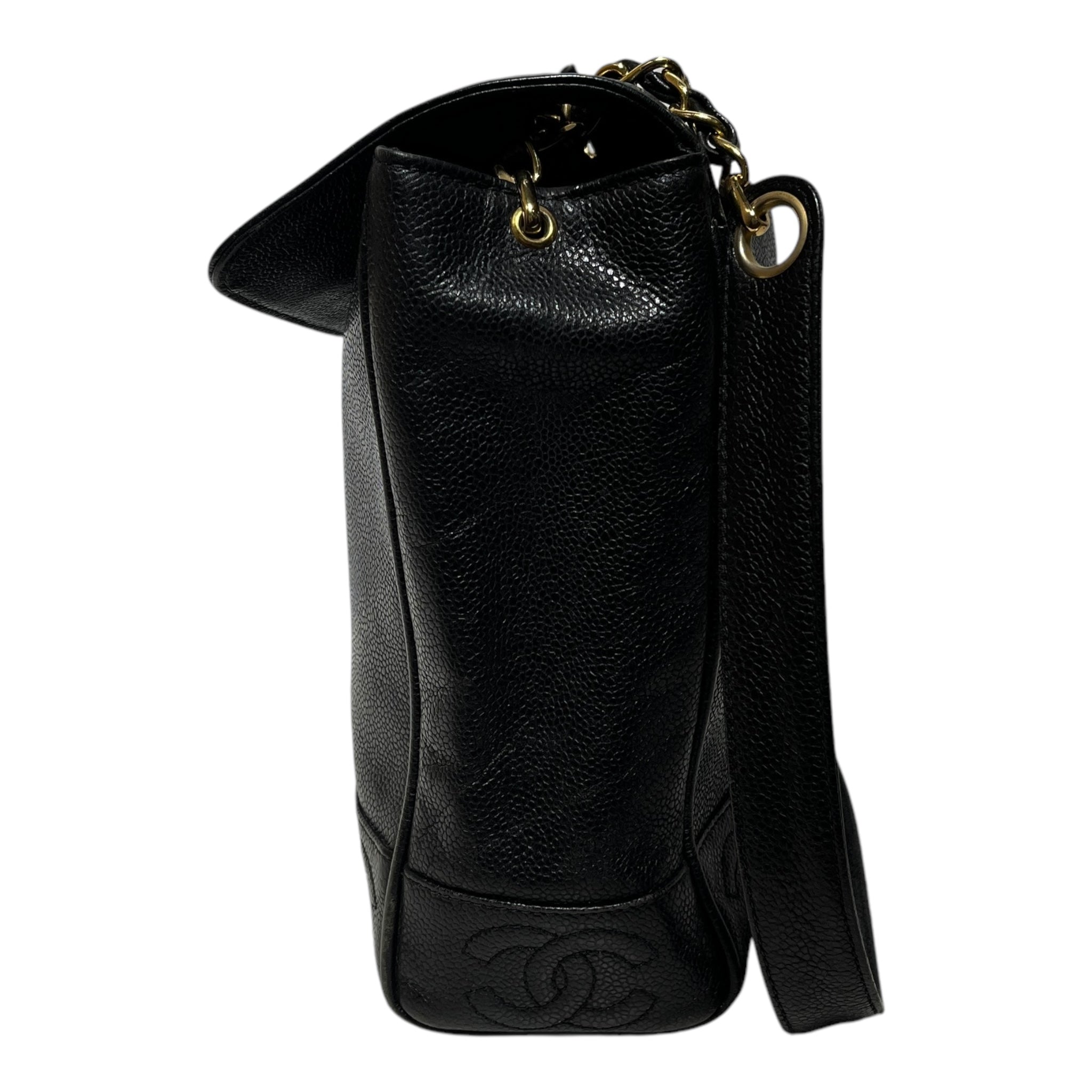 CHANEL/Bag/Leather/BLK/CAVIAR CC SHOULDER view 3