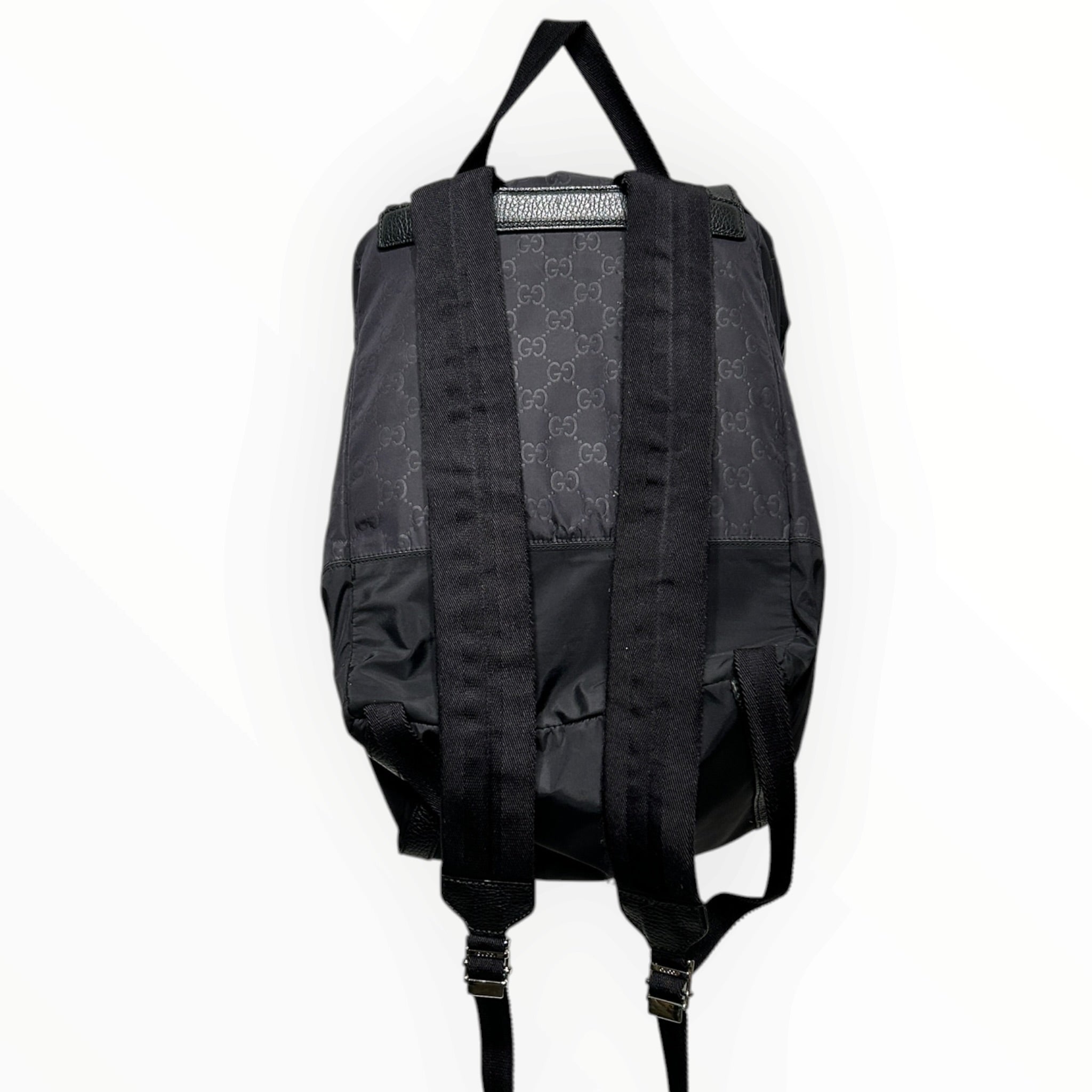 GUCCI/Bag/Monogram/Nylon/BLK/backpack view 2