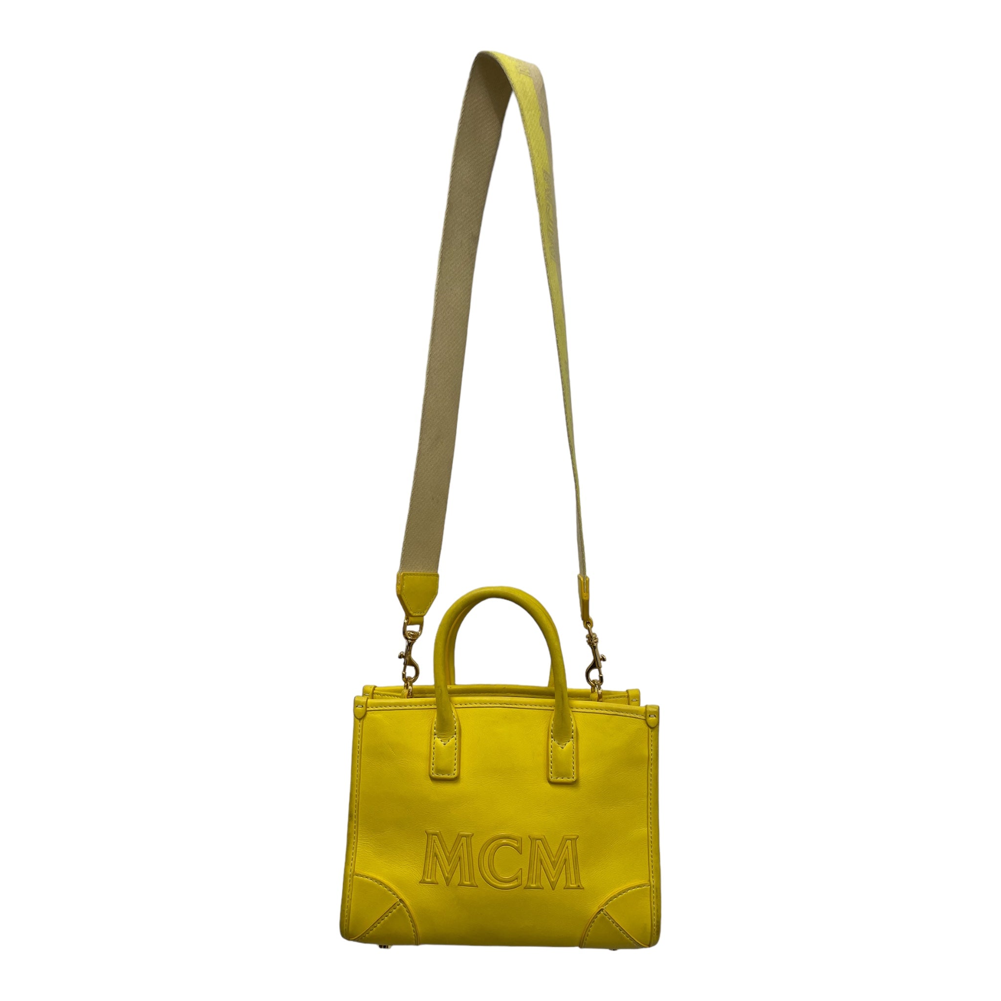MCM/Cross Body Bag/OS/Graphic/Leather/YEL/ view 1